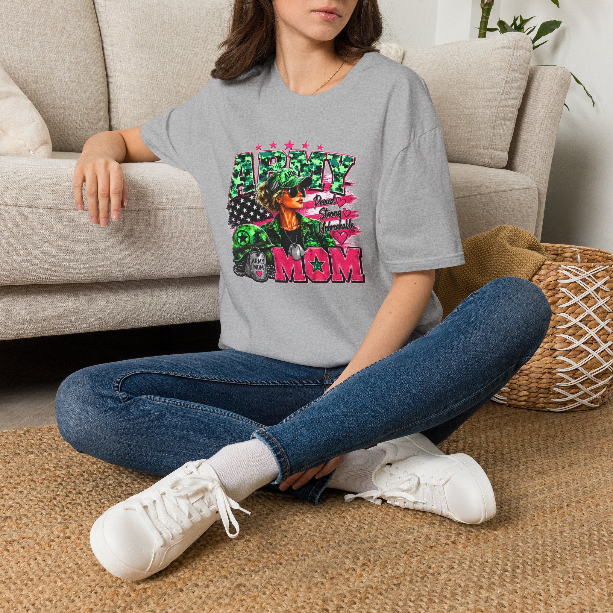 Army Mom Shirt, Military Mom T-Shirt, Army Proud Shirt, Patriotic Mom Gift, Veteran Mom Gift