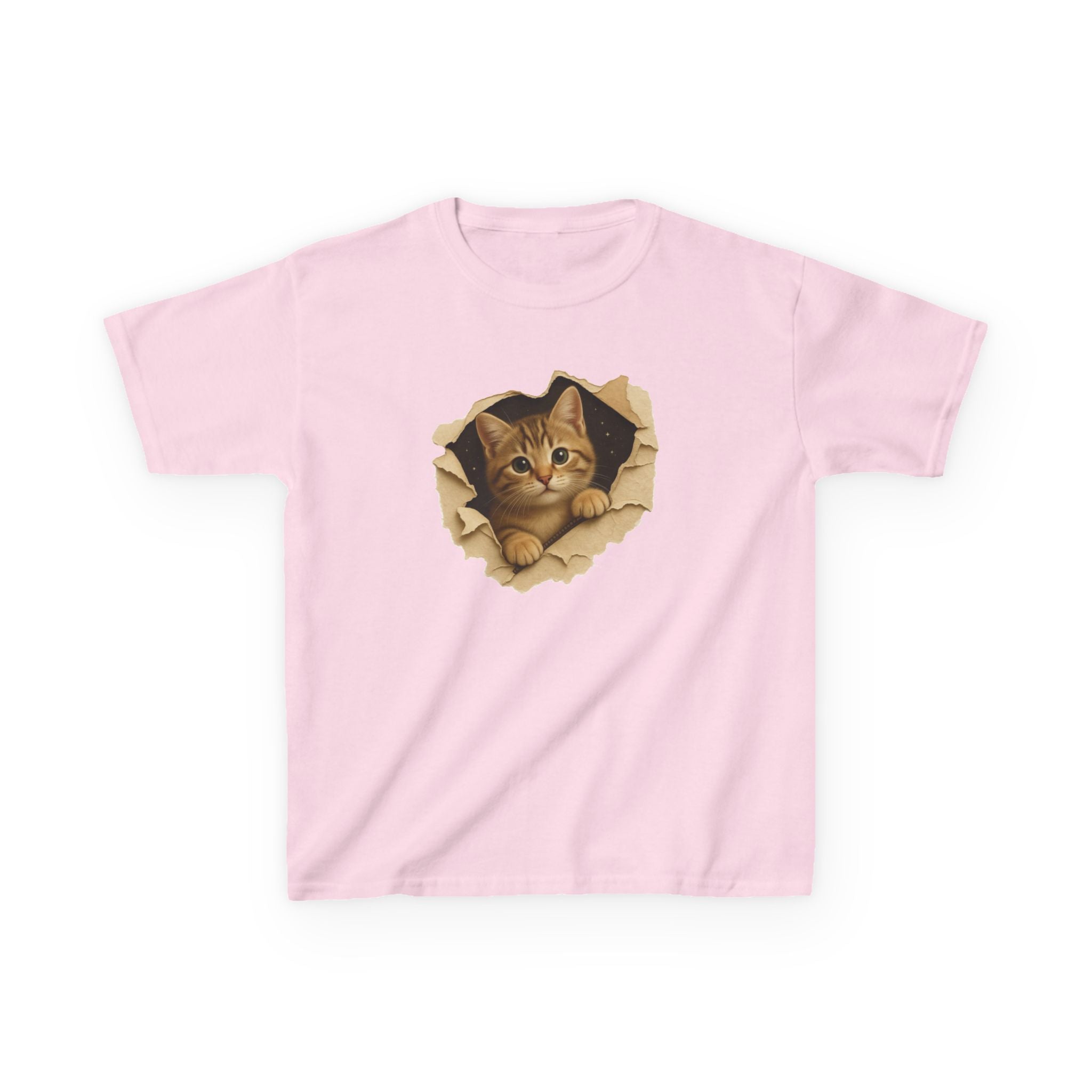 Cute Kitten Kids T-Shirt | Funny Cat Graphic Tee for Boys & Girls | Adorable Kitty Shirt | Gift for Cat Lovers Kids