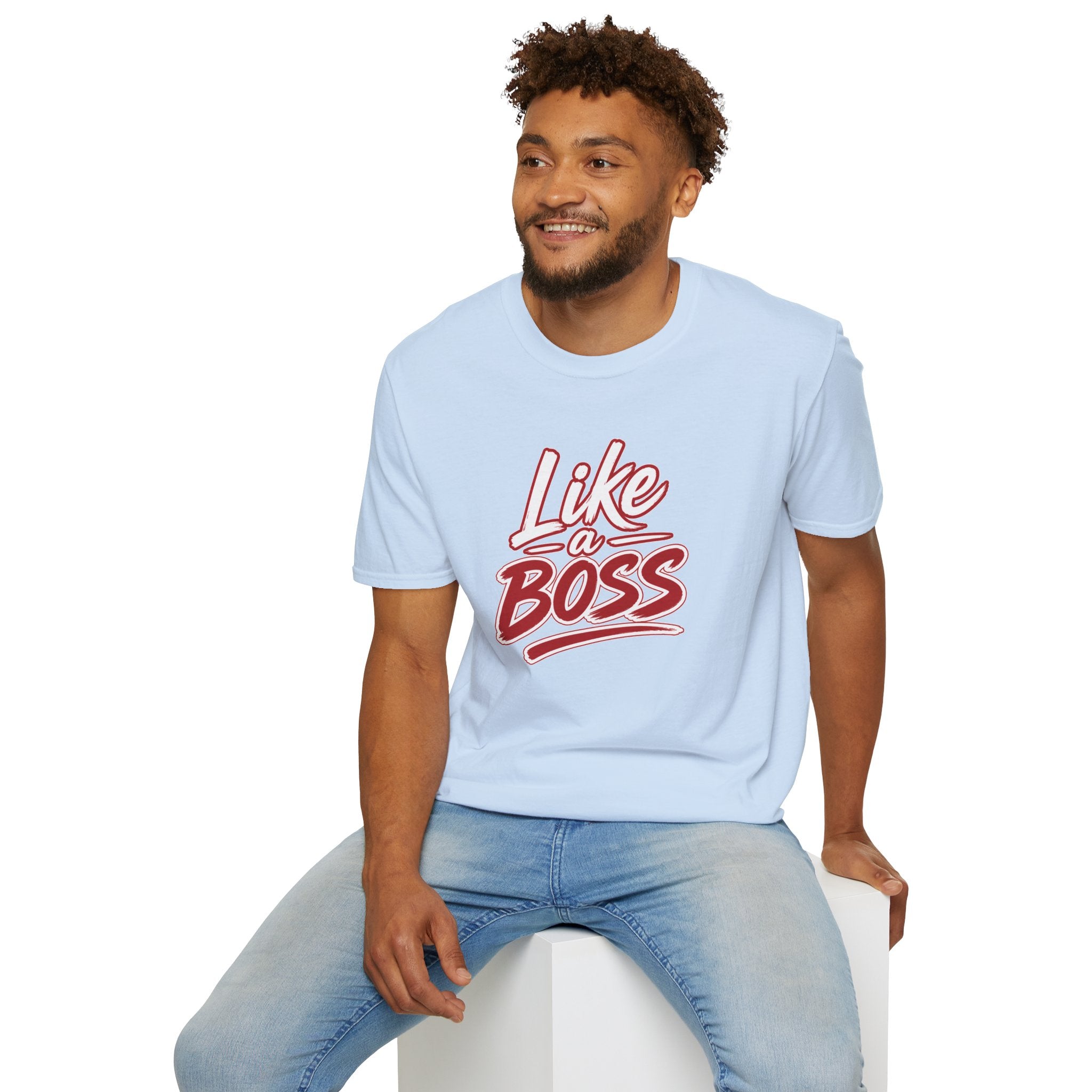 Like a Boss T-Shirt - Retro Script Empowerment Tee