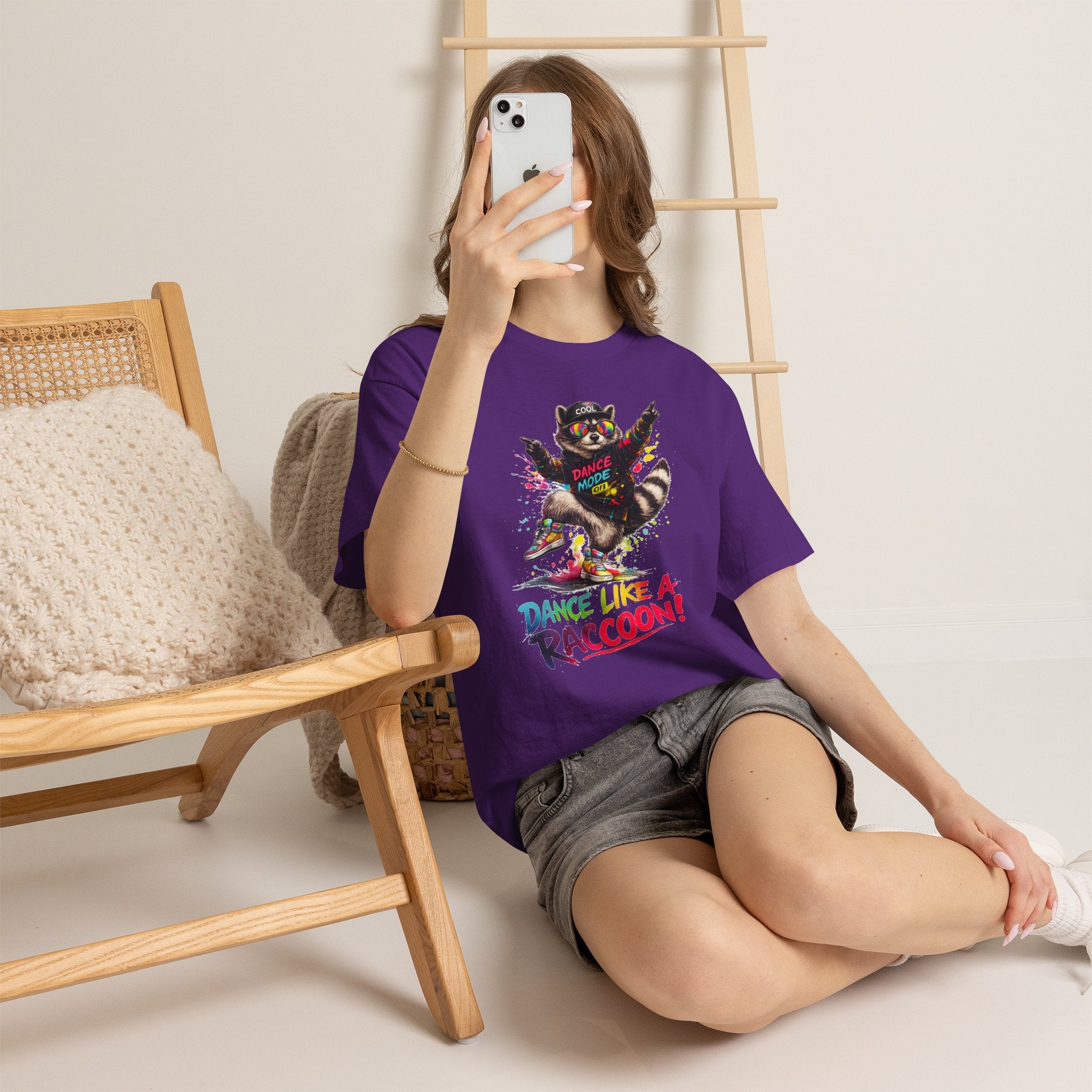 Dance Like a Raccoon T-Shirt — Cute Retro Raccoon Dance Graphic Tee
