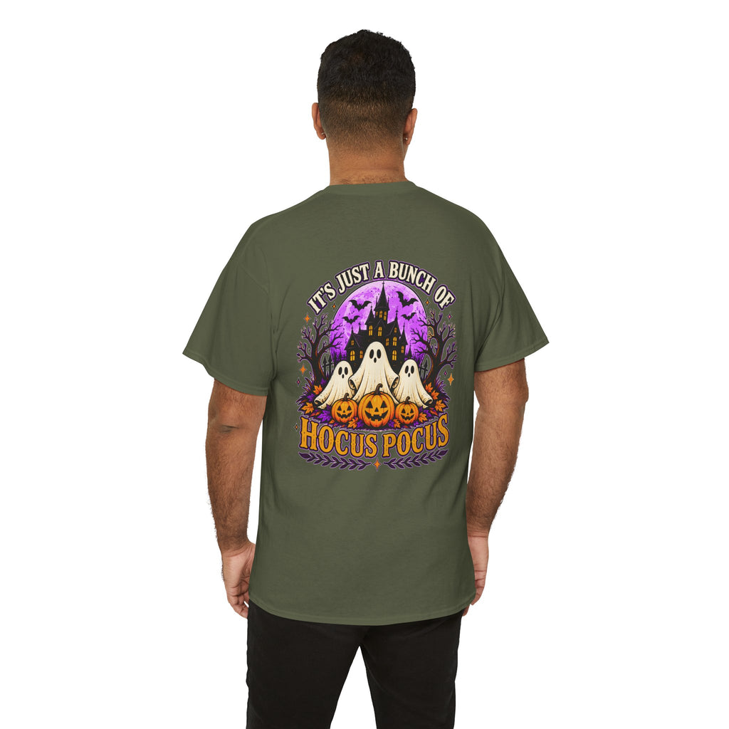 Hocus Pocus Halloween Shirt | Ghost & Pumpkin Front Back Tee