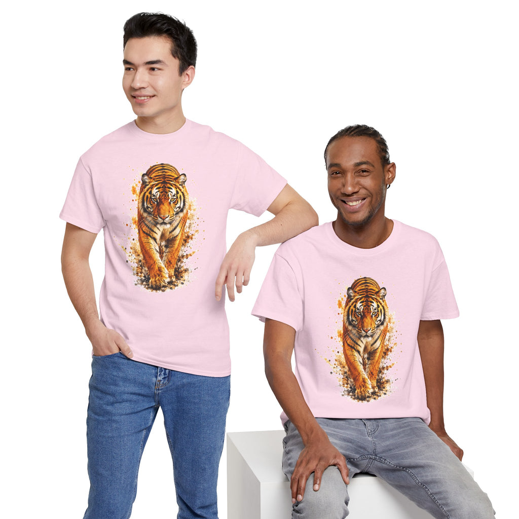 Majestic Tiger T-Shirt, Watercolor Tiger Graphic Tee, Unisex Wildlife Shirt, Tiger Lover Gift, Animal Art Tee