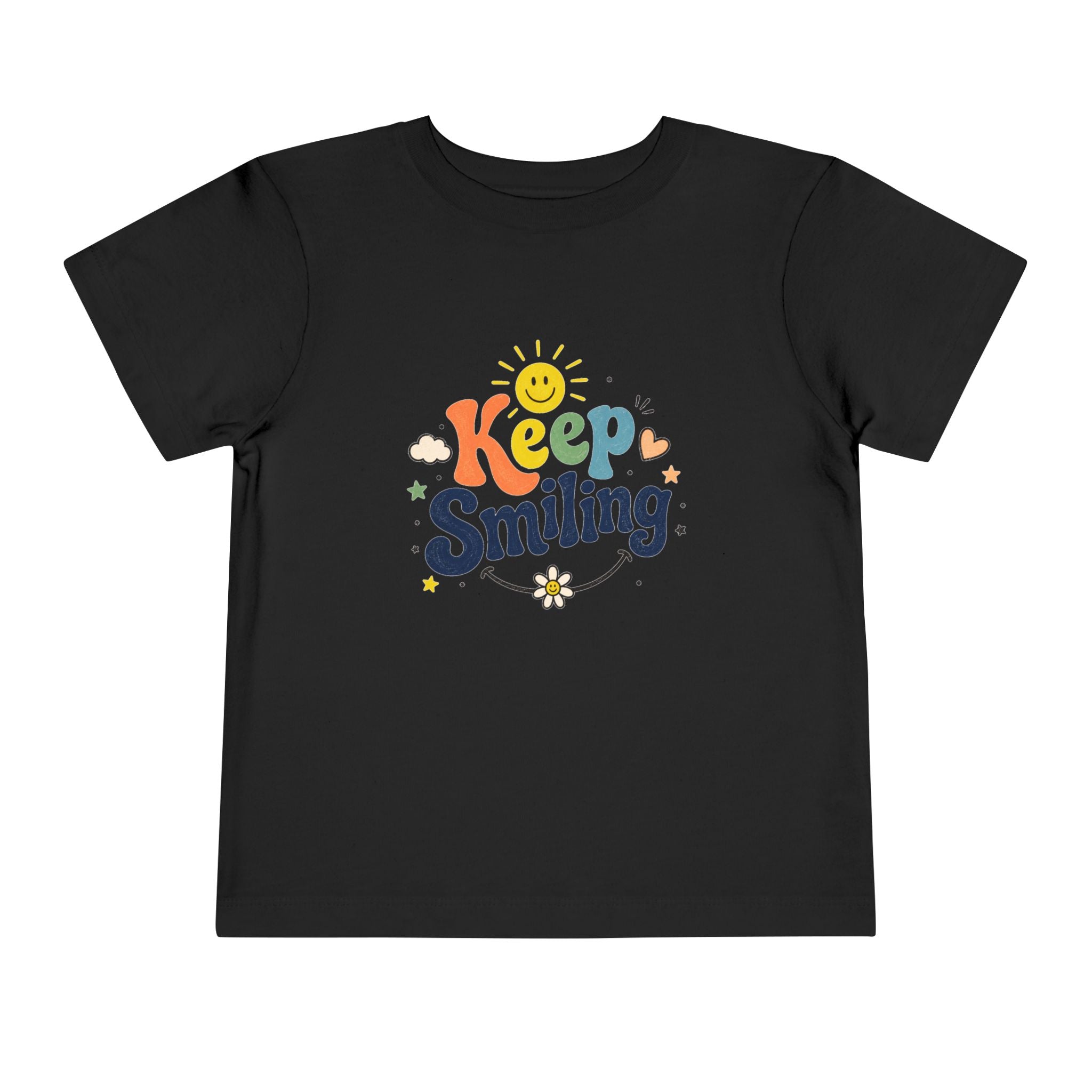 Keep Smiling Toddler Tee — Cute Sunshine Positive Kids Shirt