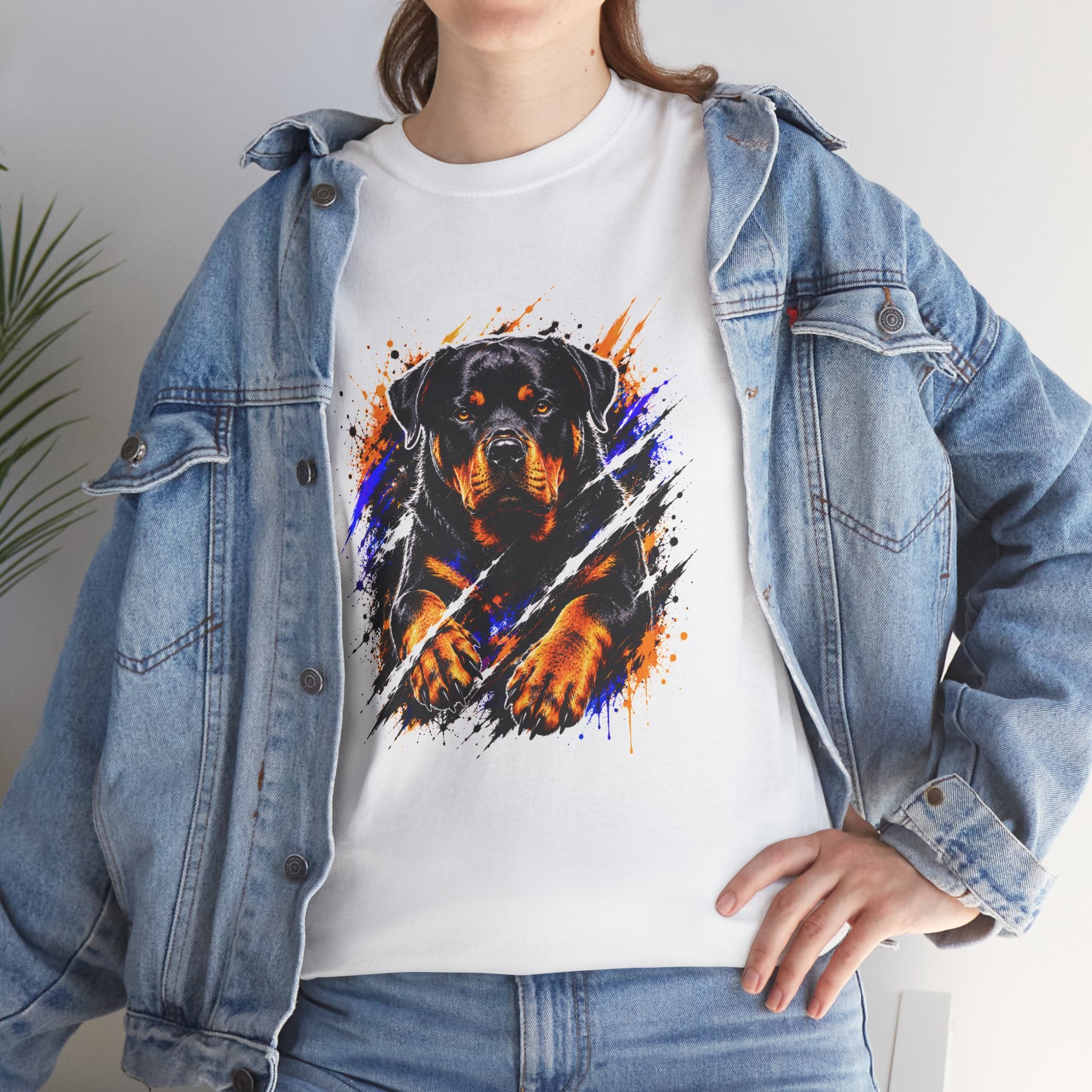 Rottweiler Graphic T-Shirt | Fierce Dog Lover Tee | Bold Rottie Shirt | Gift for Rottweiler Owners