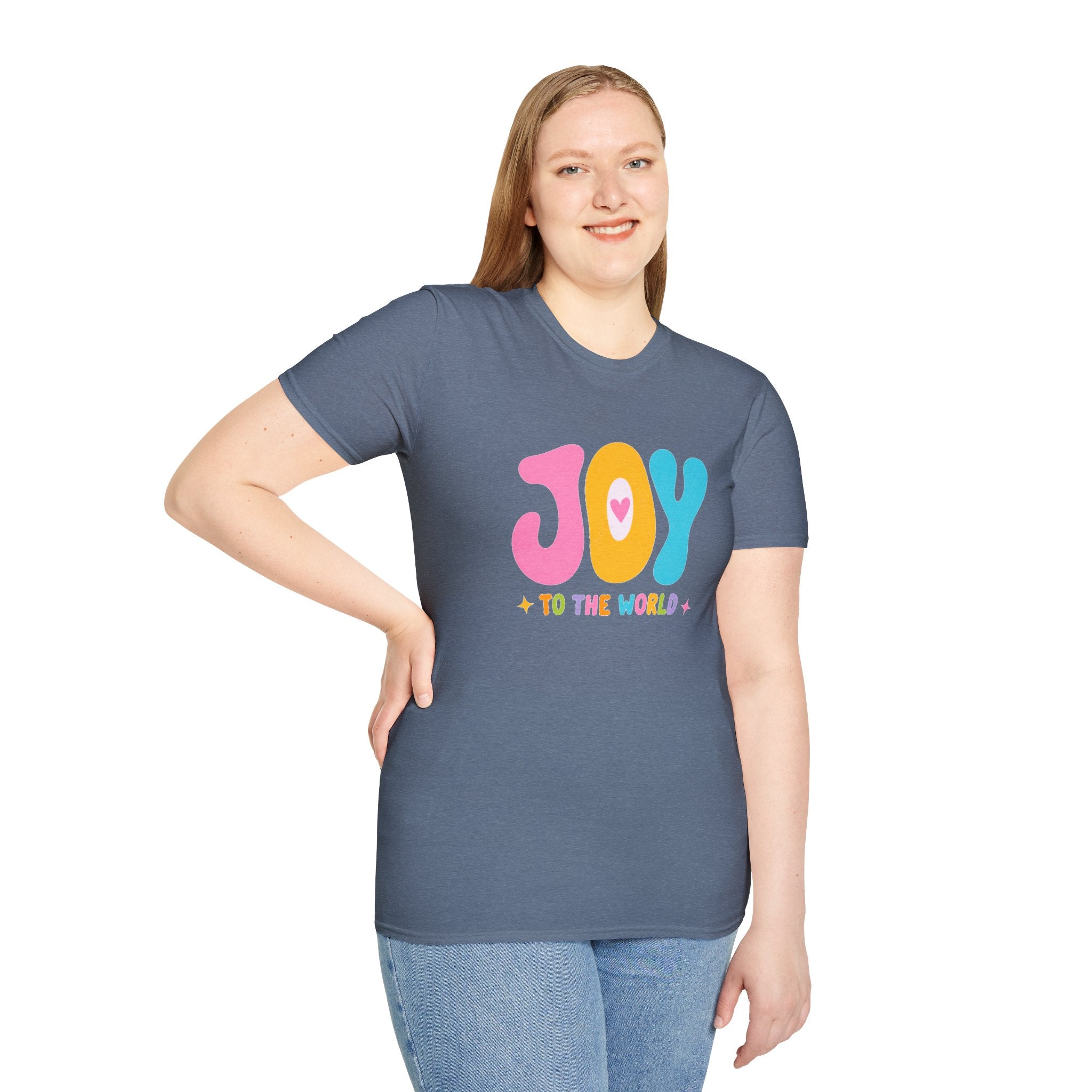 Joy to the World T-Shirt — Colorful Holiday Christmas Tee