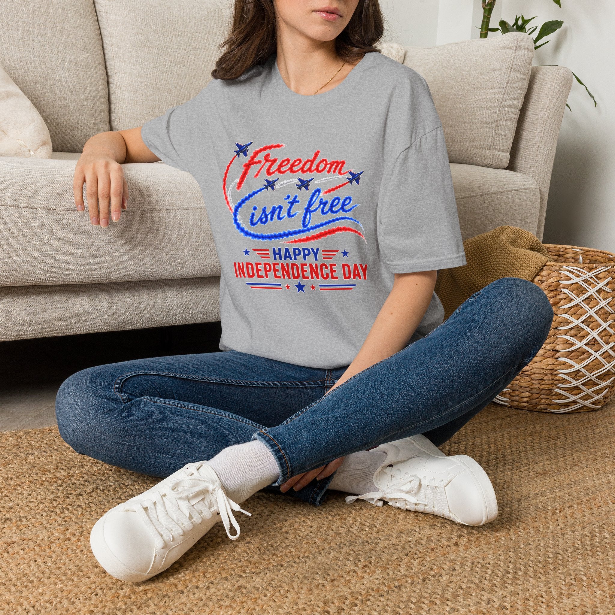 Freedom Isn't Free Shirt, Patriotic 4th of July T-Shirt, Independence Day Tee, USA Flag Graphic Tee, Military Support Gift
