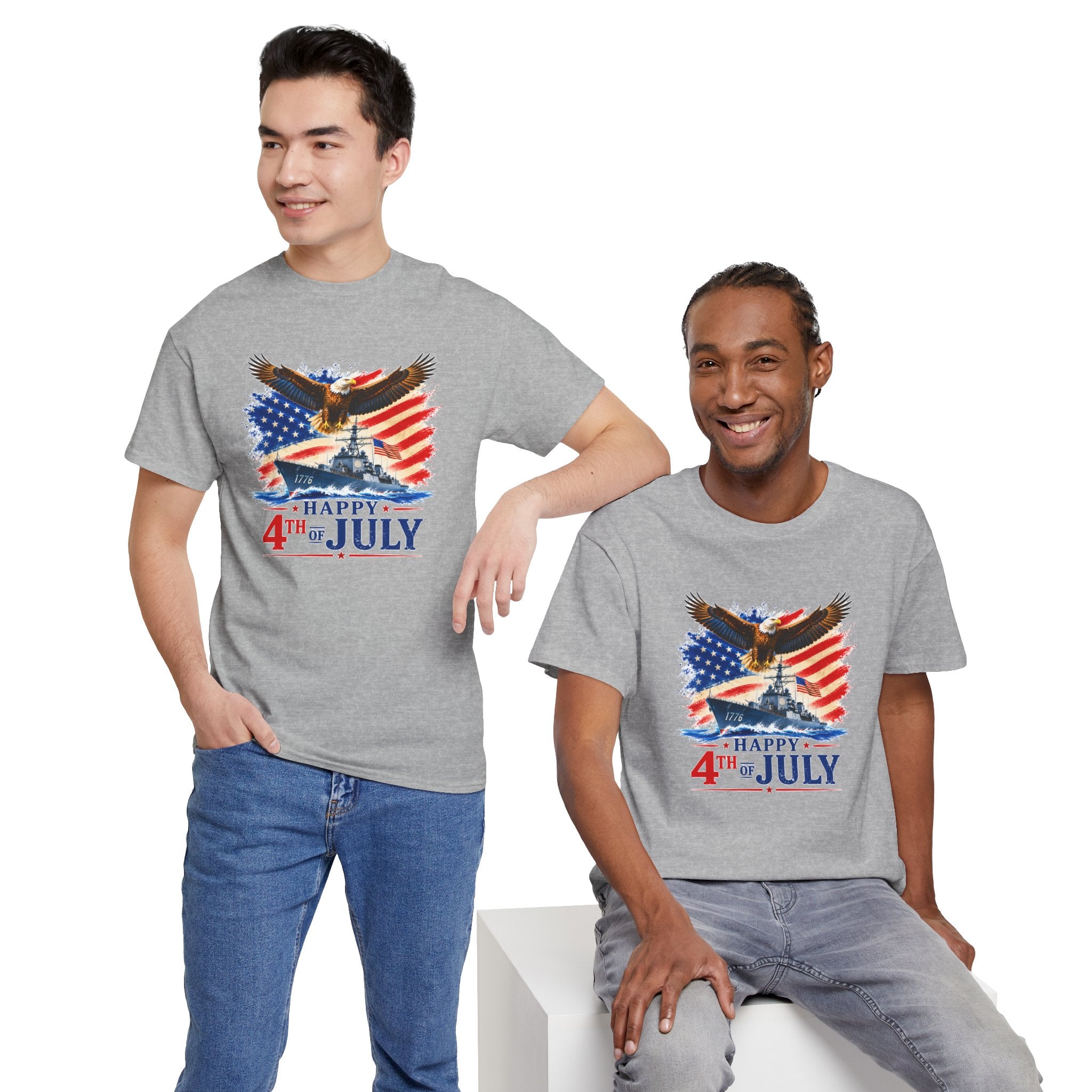 Happy 4th of July Shirt, Patriotic Eagle T-Shirt, American Flag Tee, USA Independence Day Shirt, Freedom Eagle Gift