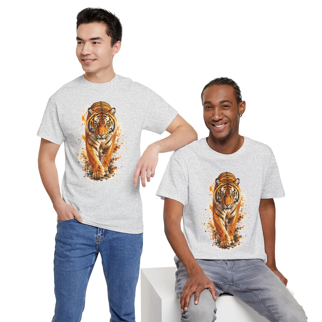 Majestic Tiger T-Shirt, Watercolor Tiger Graphic Tee, Unisex Wildlife Shirt, Tiger Lover Gift, Animal Art Tee