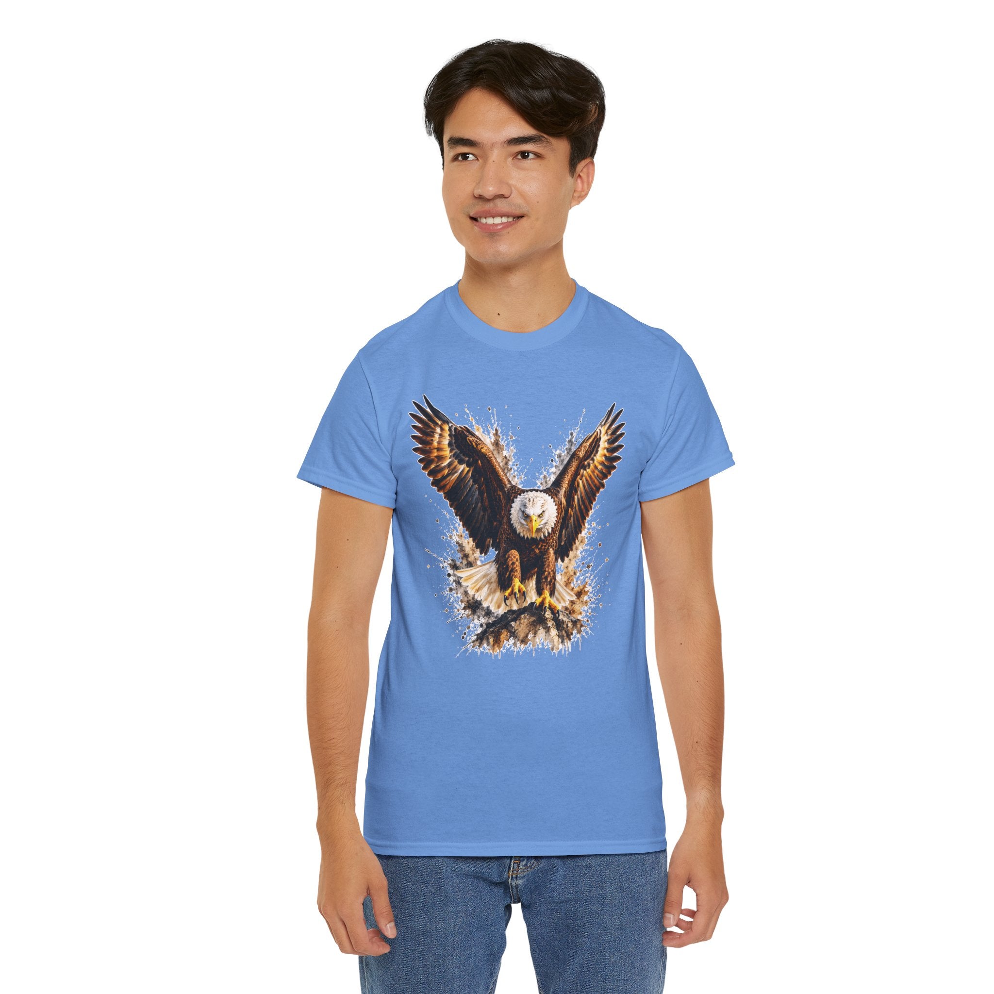 Majestic Bald Eagle T-Shirt, Eagle Graphic Tee, Patriotic Wildlife Shirt, Unisex Bird Lover Tee, American Eagle Gift