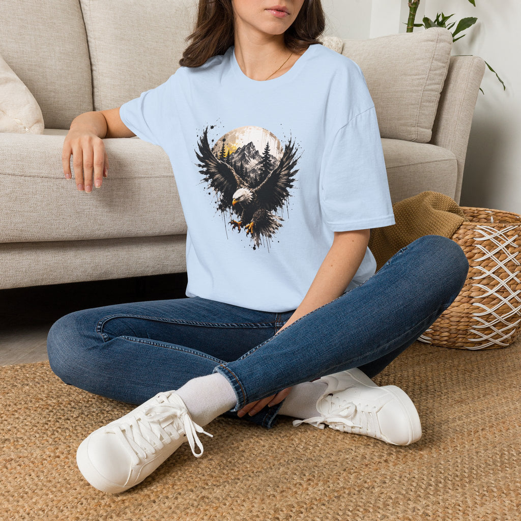 Bald Eagle Mountain T-Shirt | Patriotic Eagle Graphic Tee | Nature Lover Shirt | Outdoor Adventure Tee | Unisex Wildlife Gift
