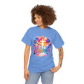 Blessed Christian T-Shirt, Colorful Cross Shirt, Faith Graphic Tee, Jesus Lover Gift, Religious Unisex Shirt