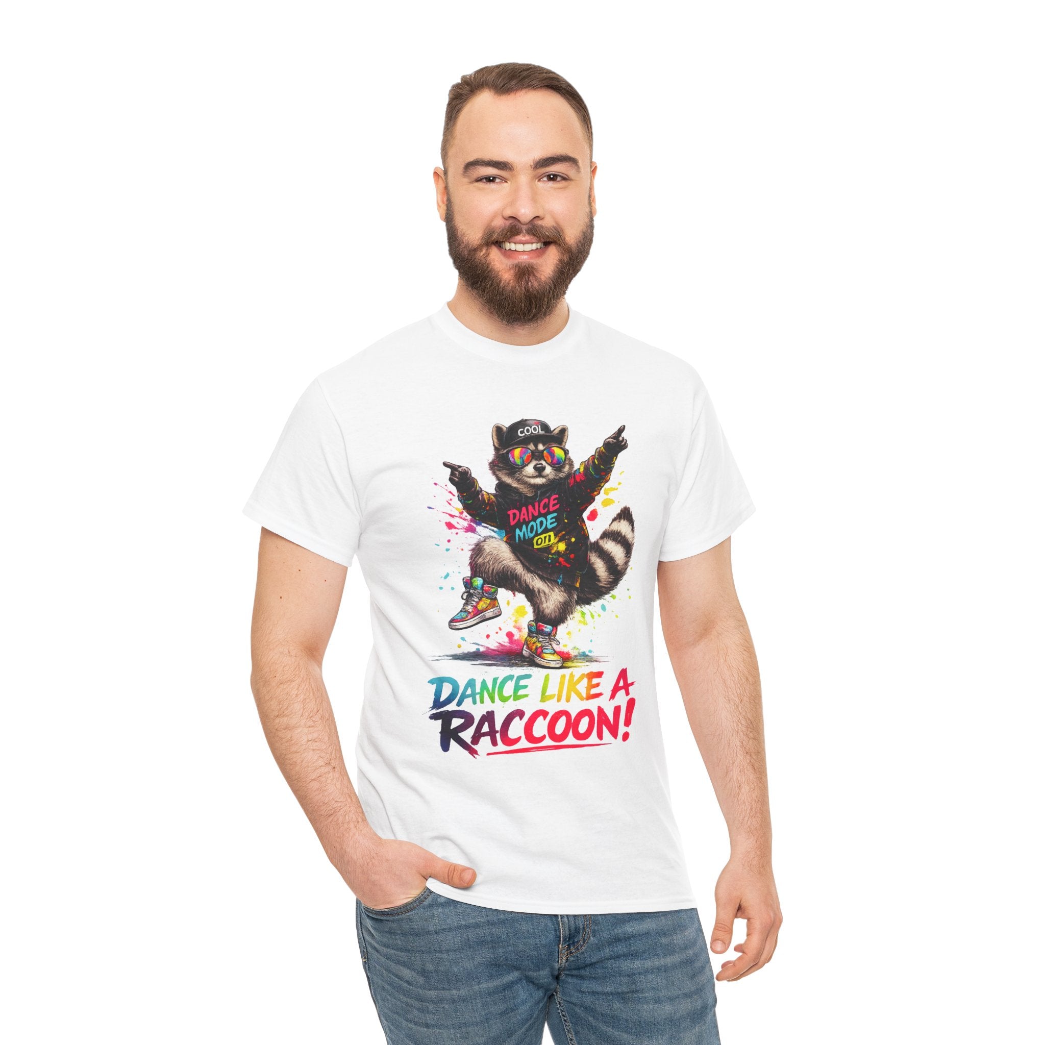Dance Like a Raccoon T-Shirt — Cute Retro Raccoon Dance Graphic Tee