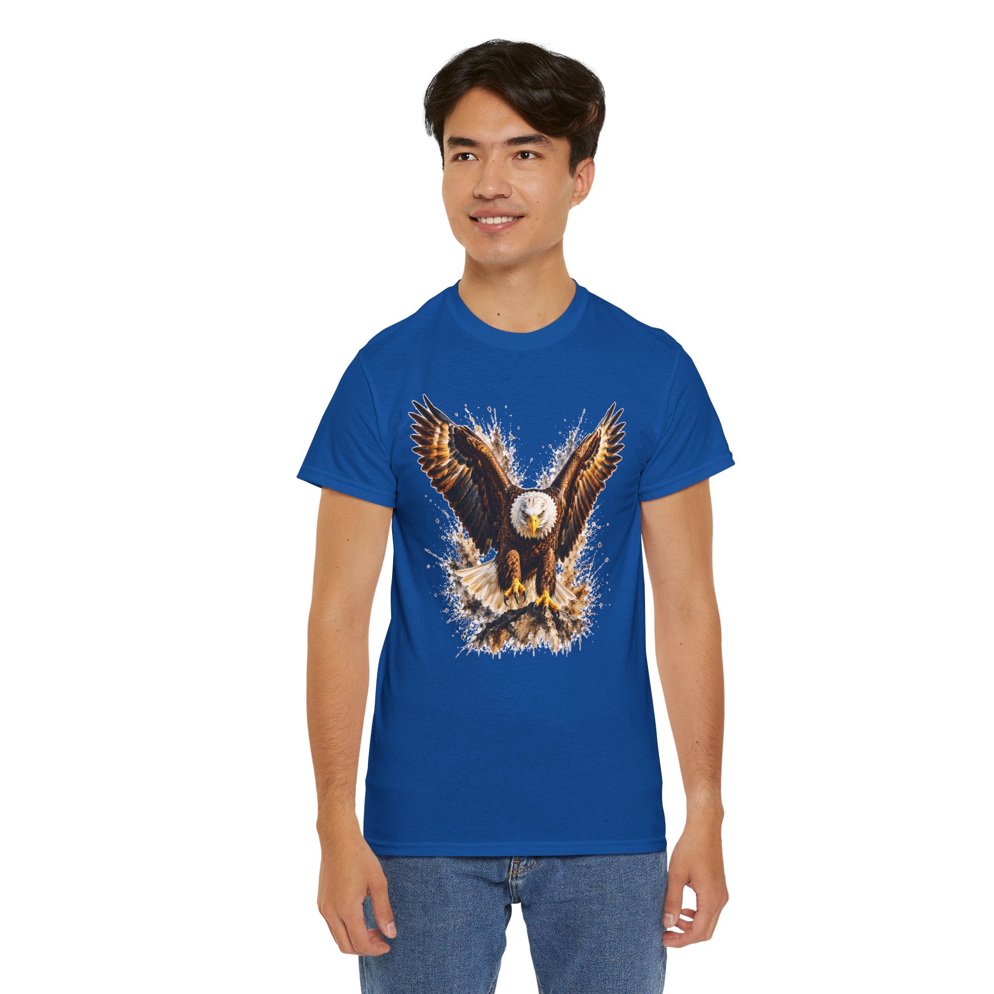 Majestic Bald Eagle T-Shirt, Eagle Graphic Tee, Patriotic Wildlife Shirt, Unisex Bird Lover Tee, American Eagle Gift