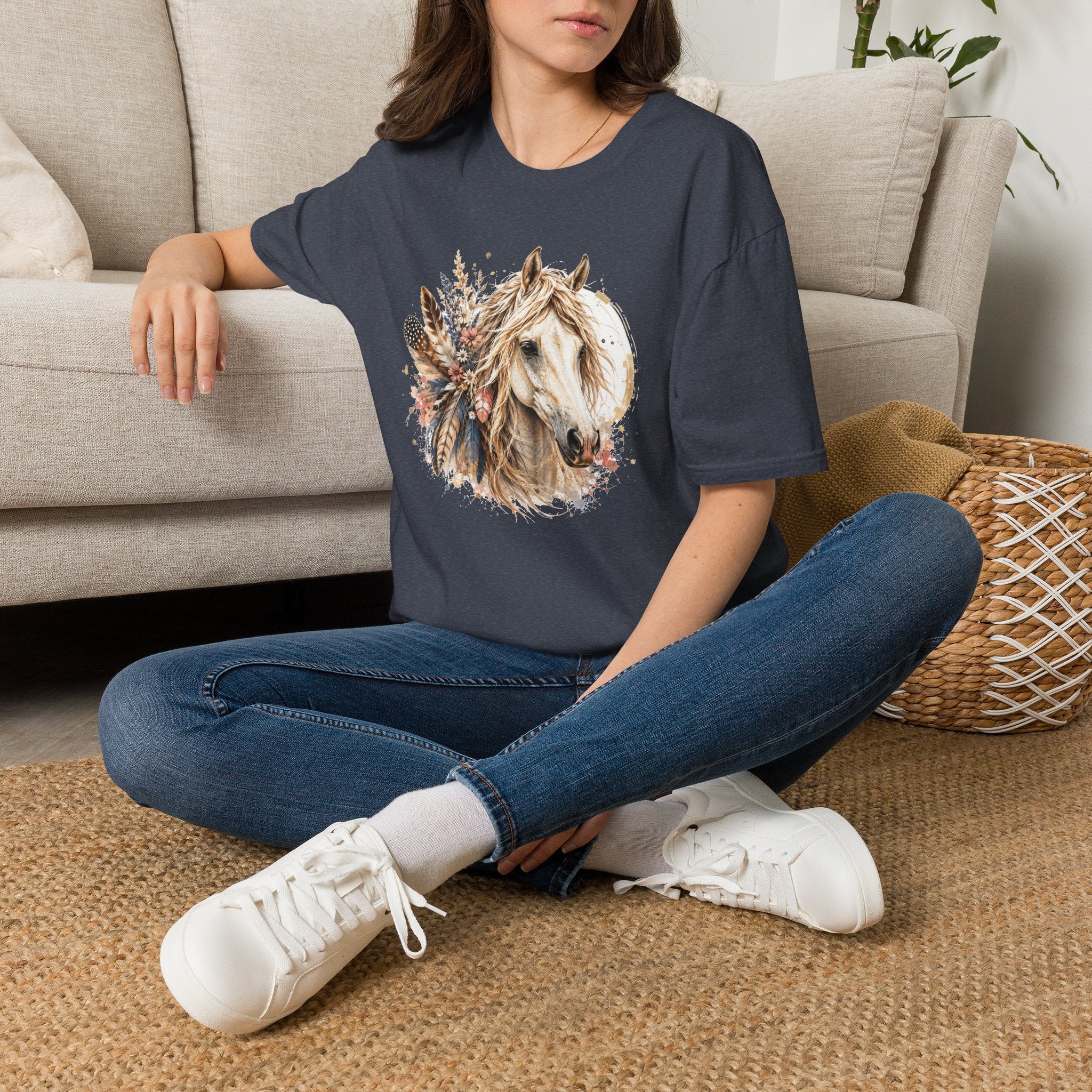 Horse T-Shirt, Western Horse Graphic Tee, Equestrian Shirt, Horse Lover Gift, Country Style Tee