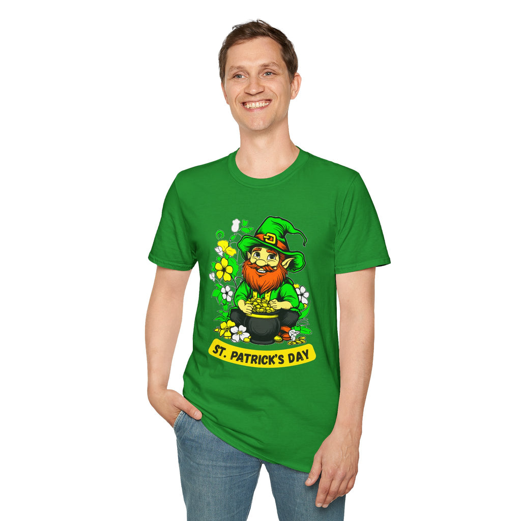 Lucky Leprechaun with Pot of Gold T-Shirt | St. Patrick's Day
