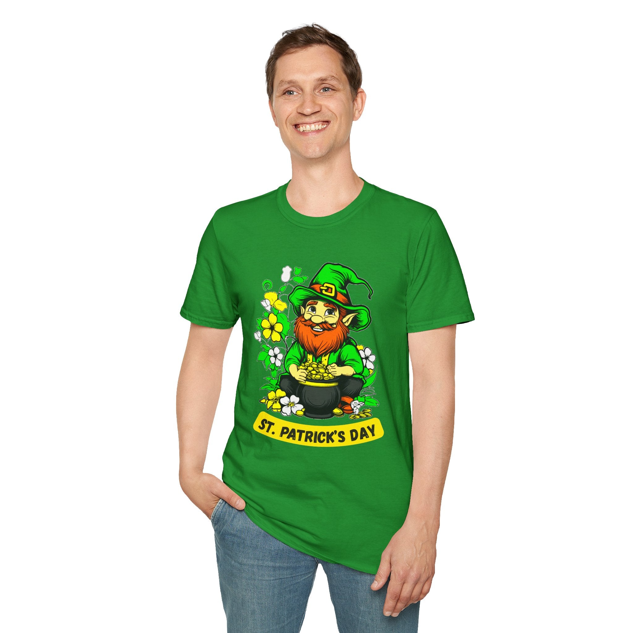 Lucky Leprechaun with Pot of Gold T-Shirt | St. Patrick's Day