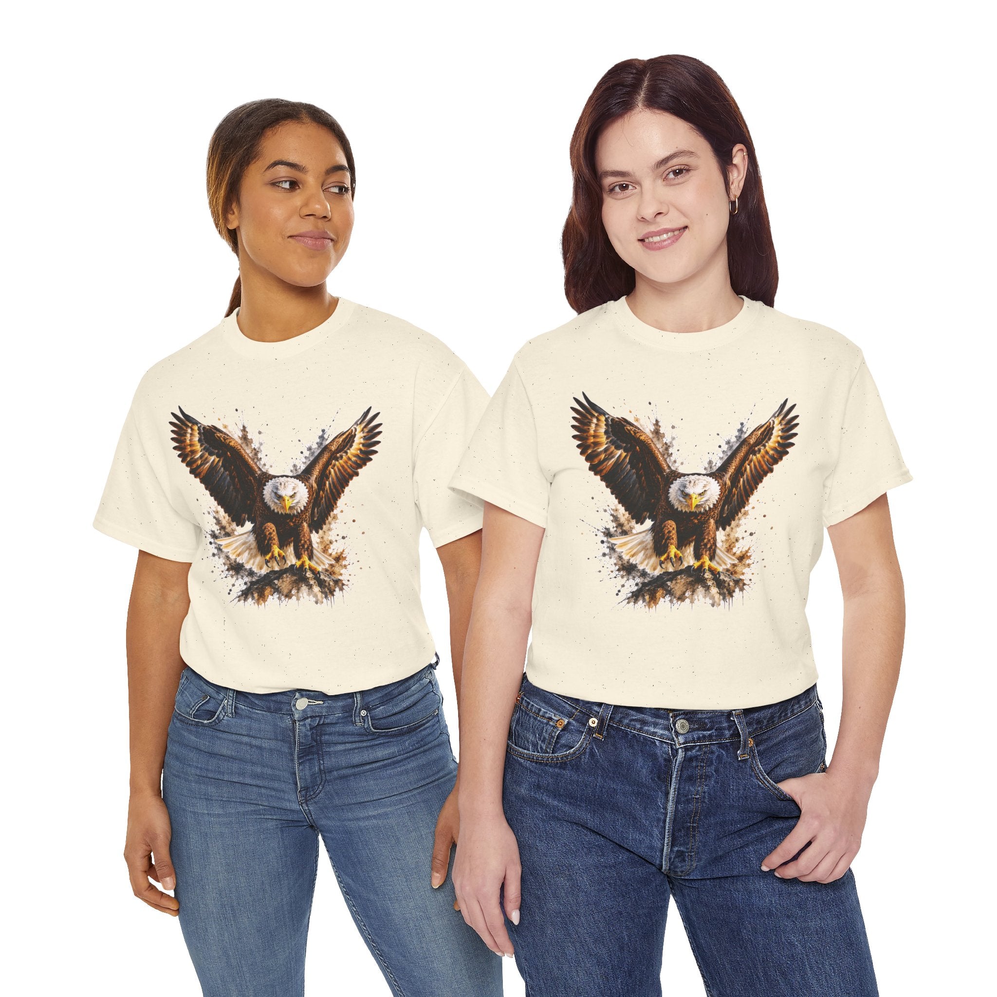 Majestic Bald Eagle T-Shirt, Eagle Graphic Tee, Patriotic Wildlife Shirt, Unisex Bird Lover Tee, American Eagle Gift
