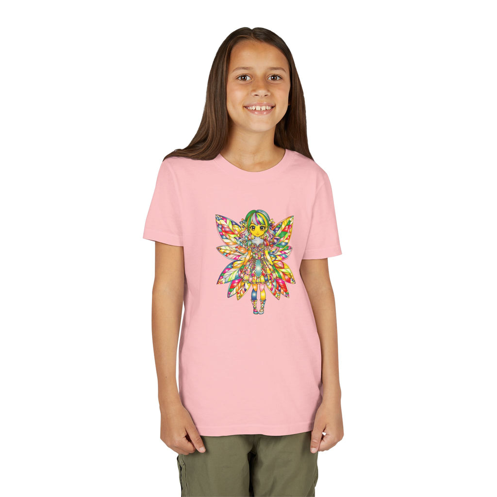 Rainbow Fairy Shirt for Girls, Magical Fairy Kids Tee, Cute Fantasy T-Shirt, Colorful Fairy Gift