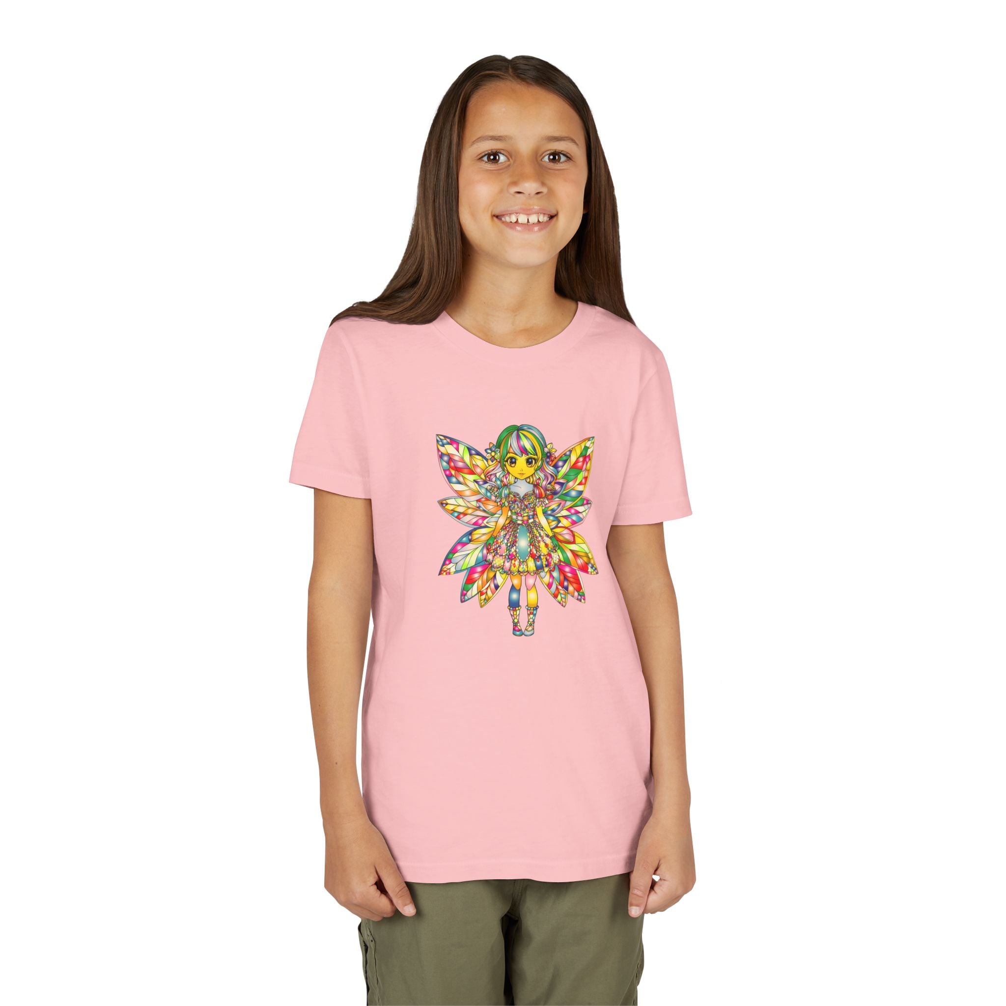 Rainbow Fairy Shirt for Girls, Magical Fairy Kids Tee, Cute Fantasy T-Shirt, Colorful Fairy Gift