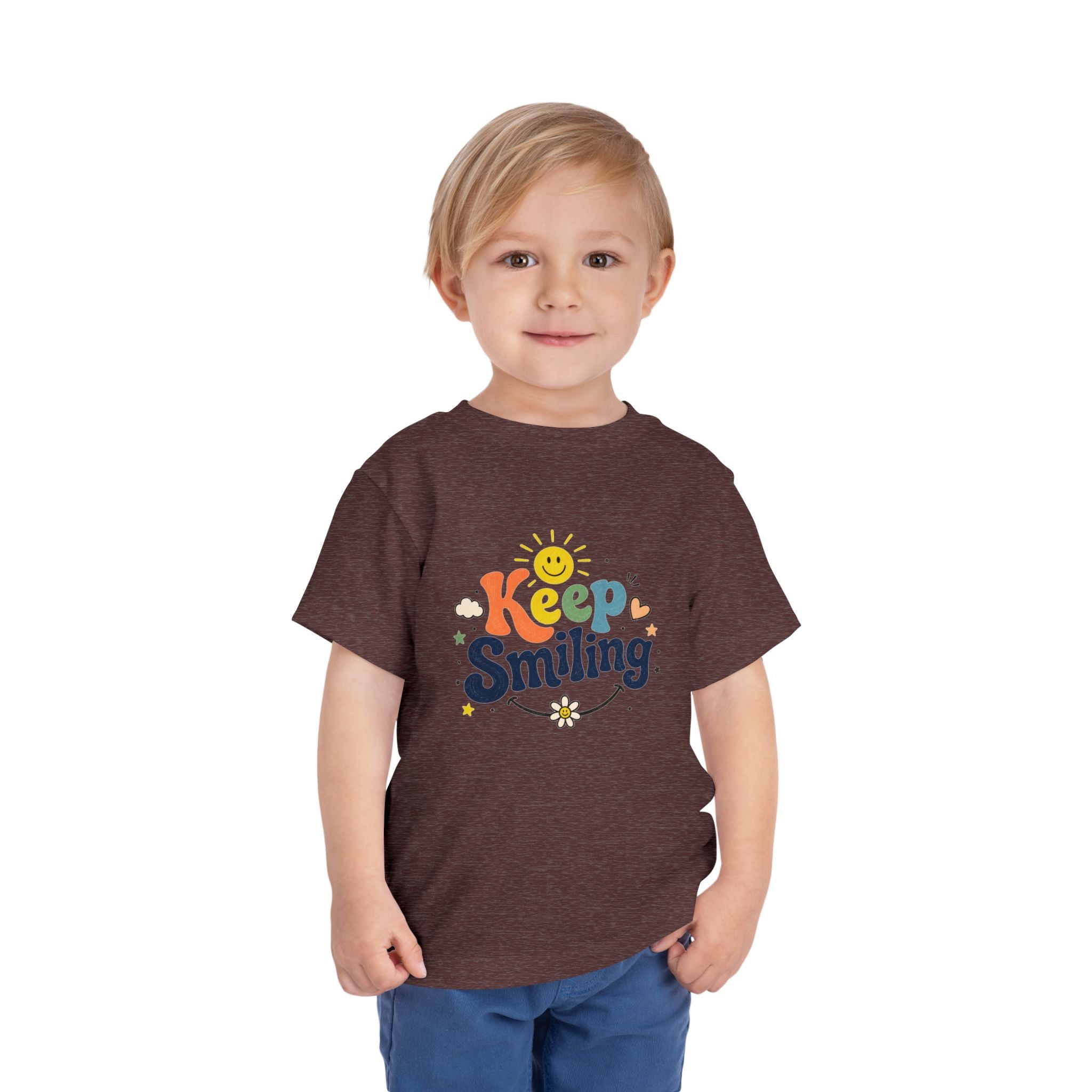 Keep Smiling Toddler Tee — Cute Sunshine Positive Kids Shirt