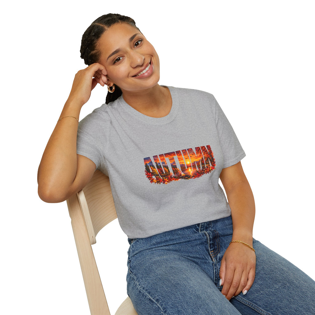 Autumn Leaves T Shirt Fall Graphic Tee Cozy Autumn Shirt