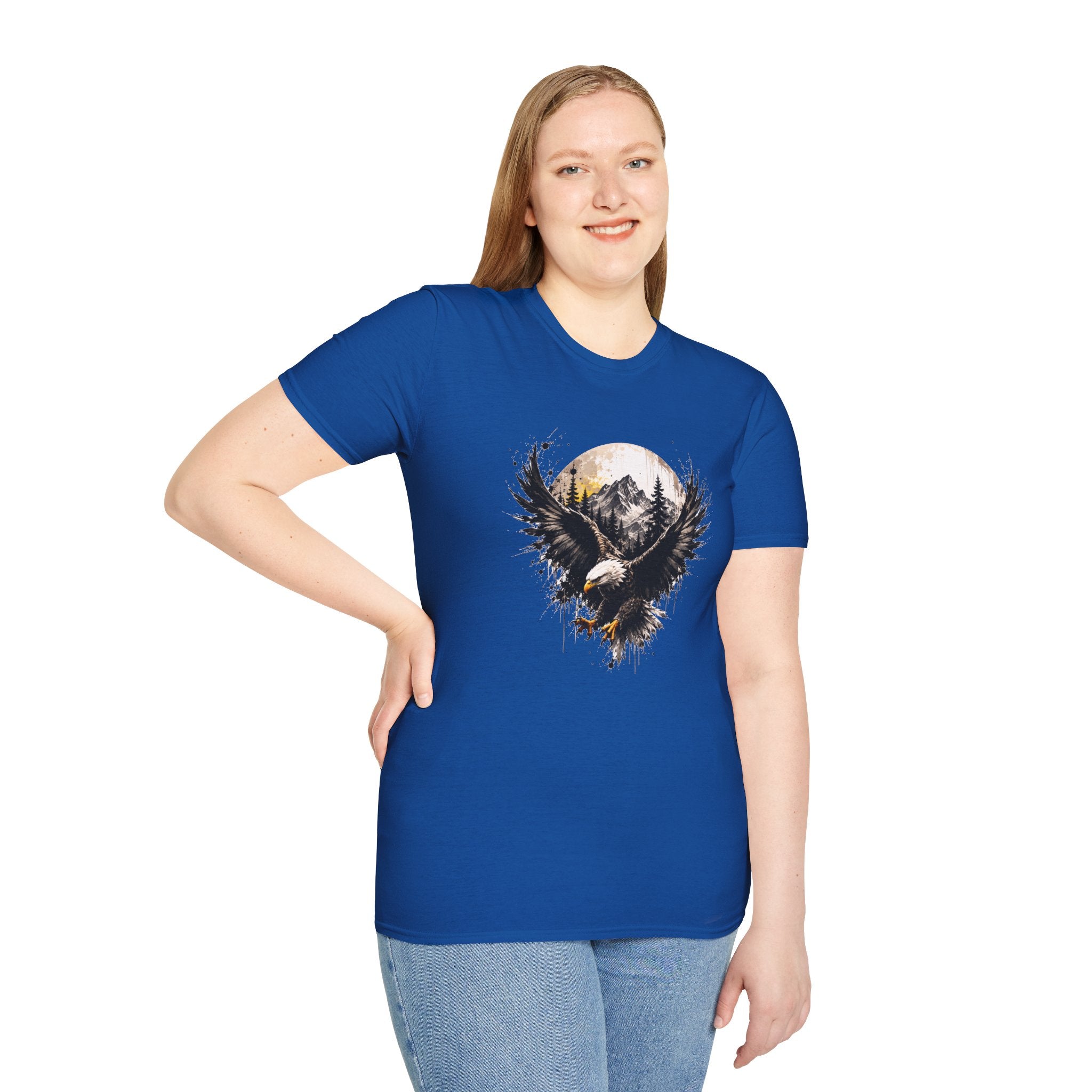 Bald Eagle Mountain T-Shirt | Patriotic Eagle Graphic Tee | Nature Lover Shirt | Outdoor Adventure Tee | Unisex Wildlife Gift