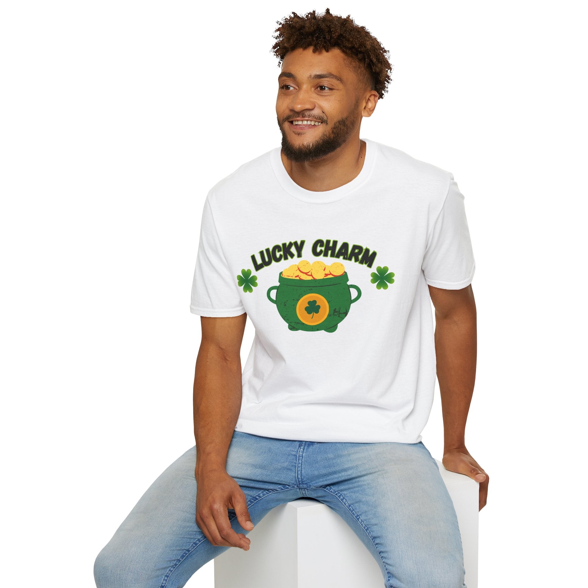 Lucky Charm T-Shirt — Pot of Gold & Shamrock St. Patrick's Day Tee