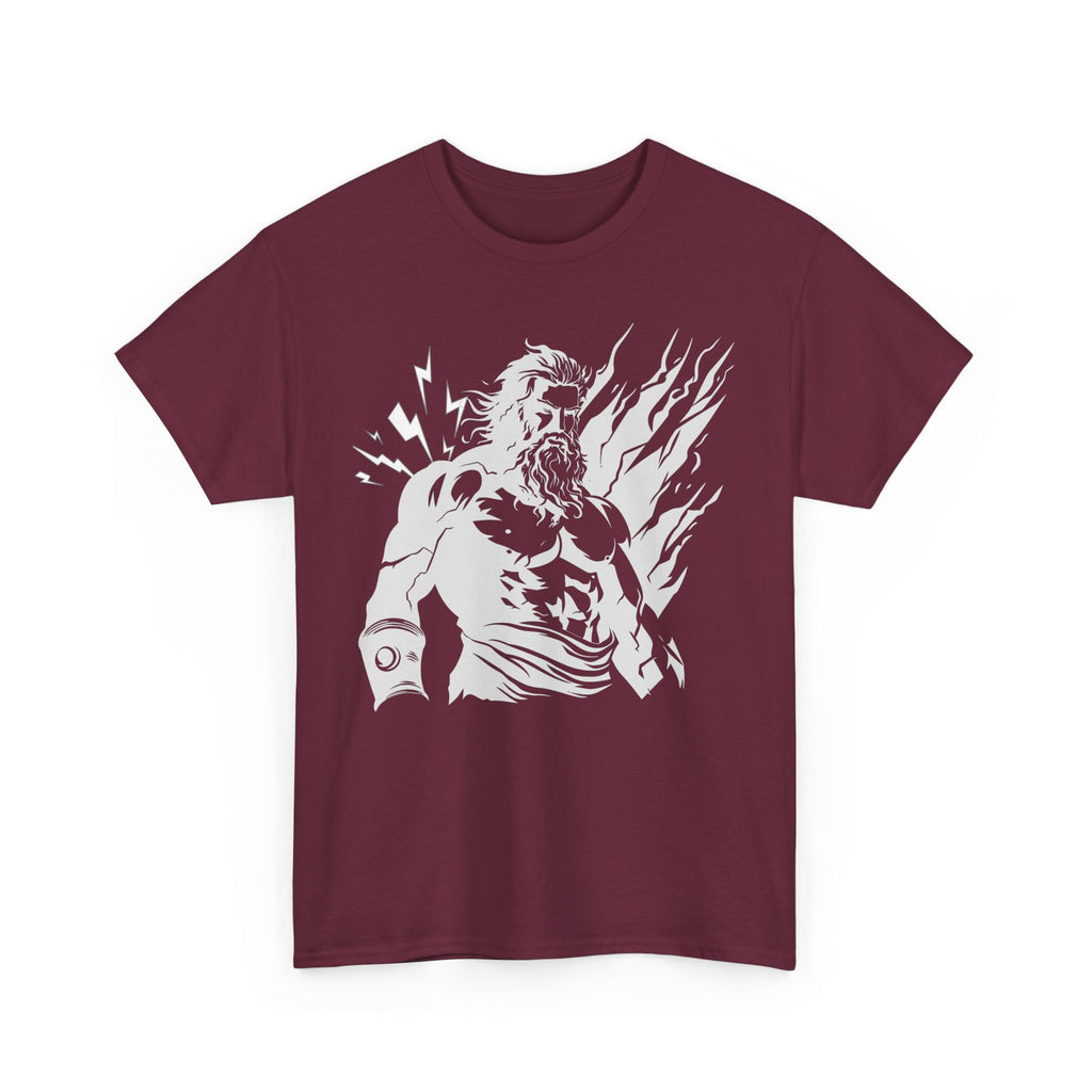 Mythic Thunder God Tee — Vintage Lightning Warrior Graphic T-Shirt