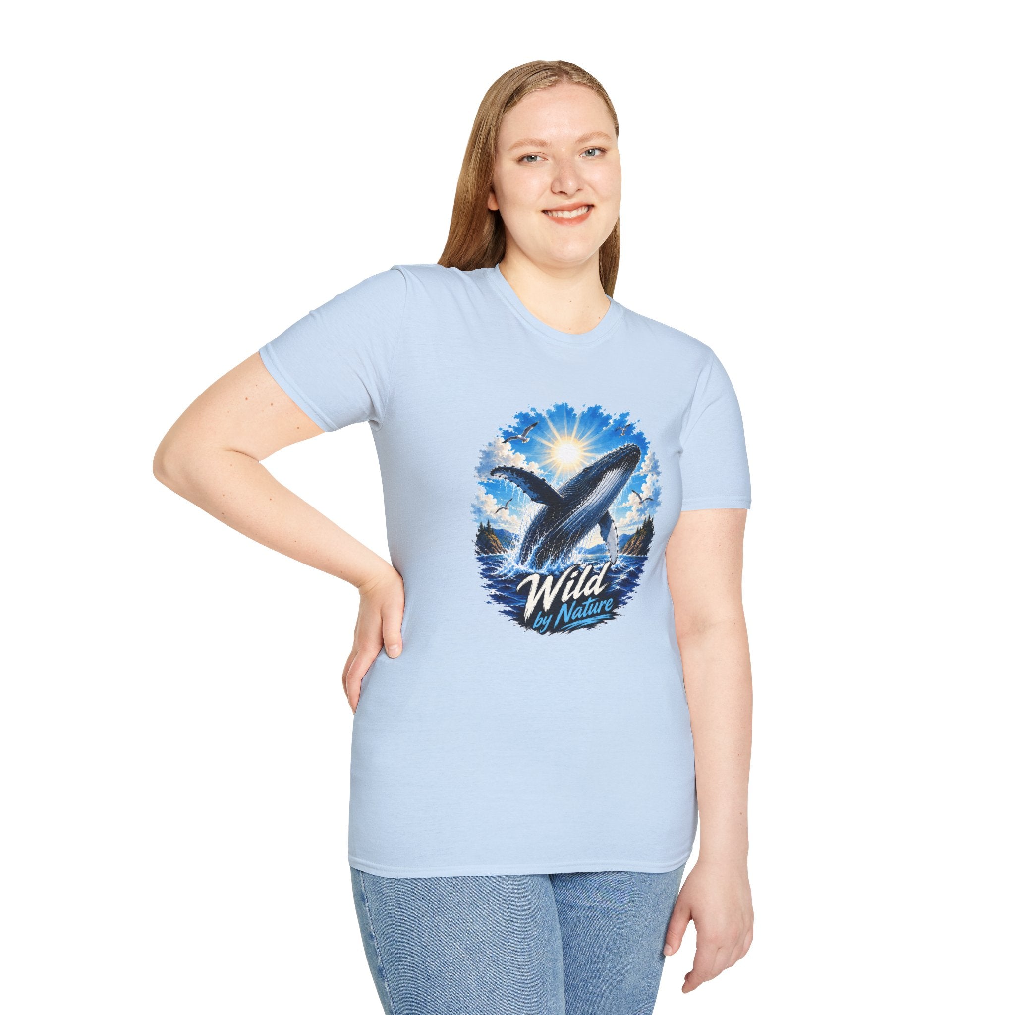 Whale T-Shirt, Ocean Whale Graphic Tee, Wild Nature Shirt, Ocean Lover Gift