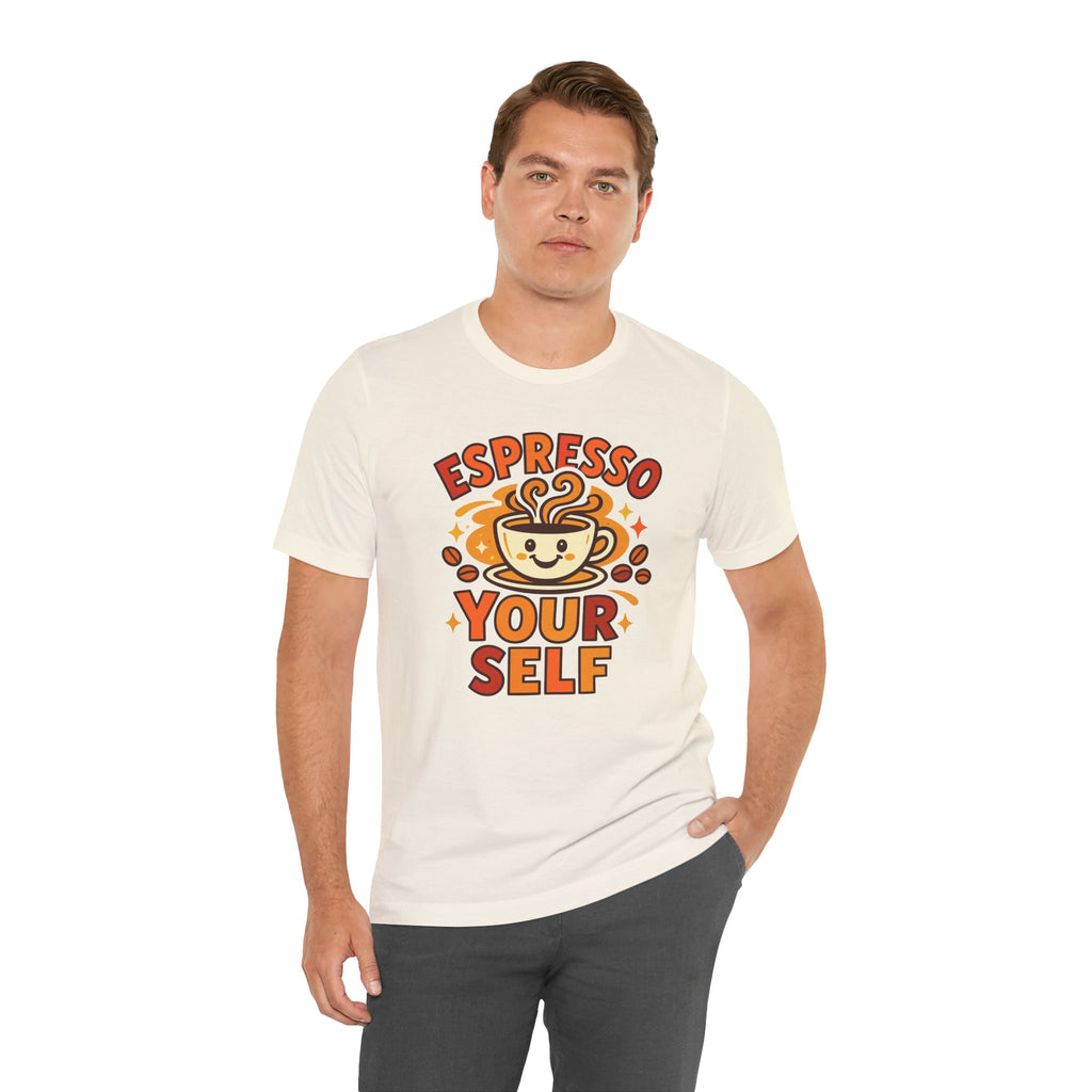 Espresso Yourself Coffee Tee — 'Espresso Your Self' Cute Coffee Cup Shirt