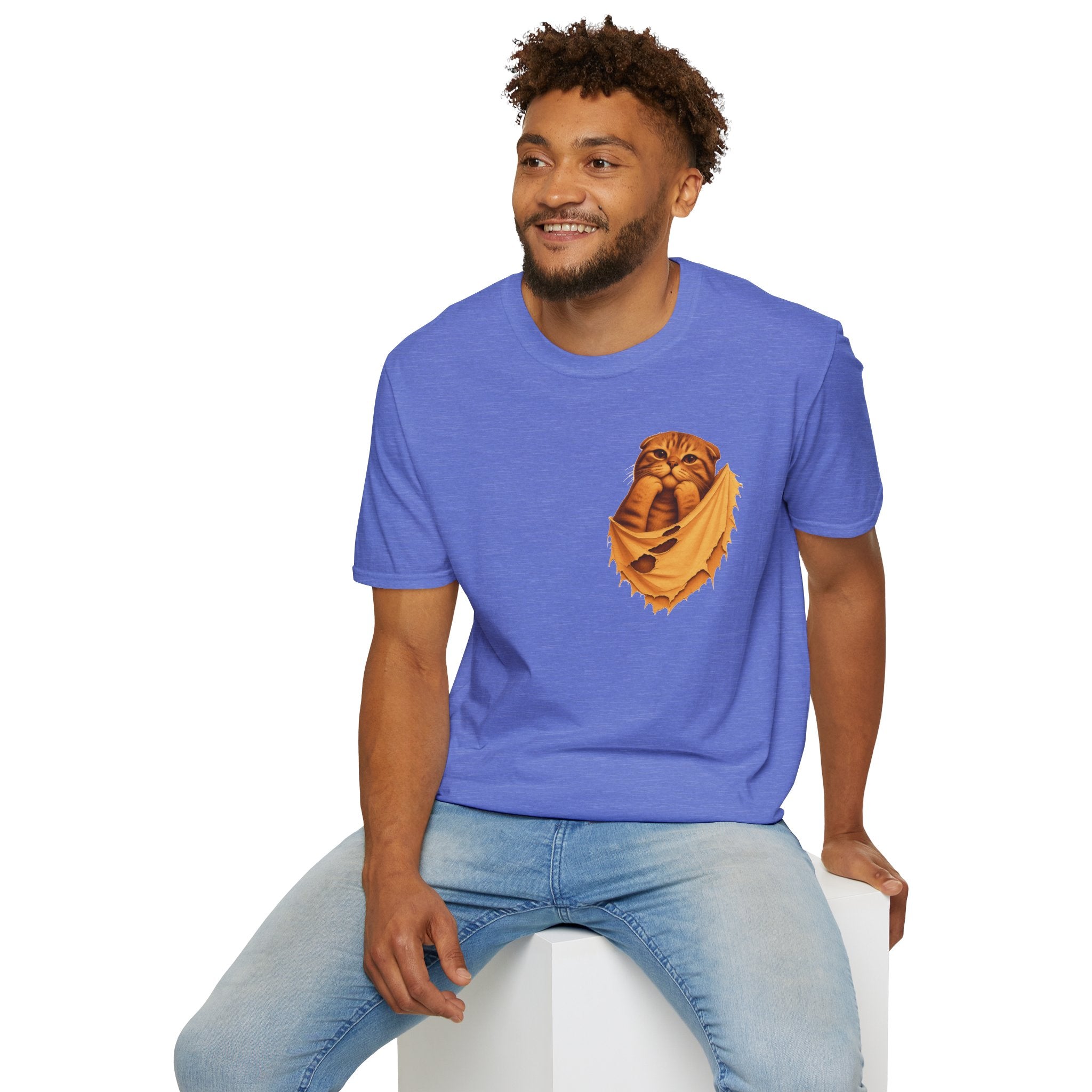 Cat in a Pocket T-Shirt — Cute Pocket Kitten Graphic Tee