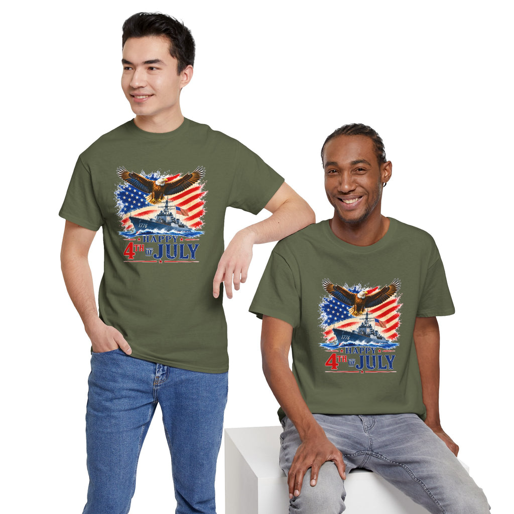 Happy 4th of July Shirt, Patriotic Eagle T-Shirt, American Flag Tee, USA Independence Day Shirt, Freedom Eagle Gift
