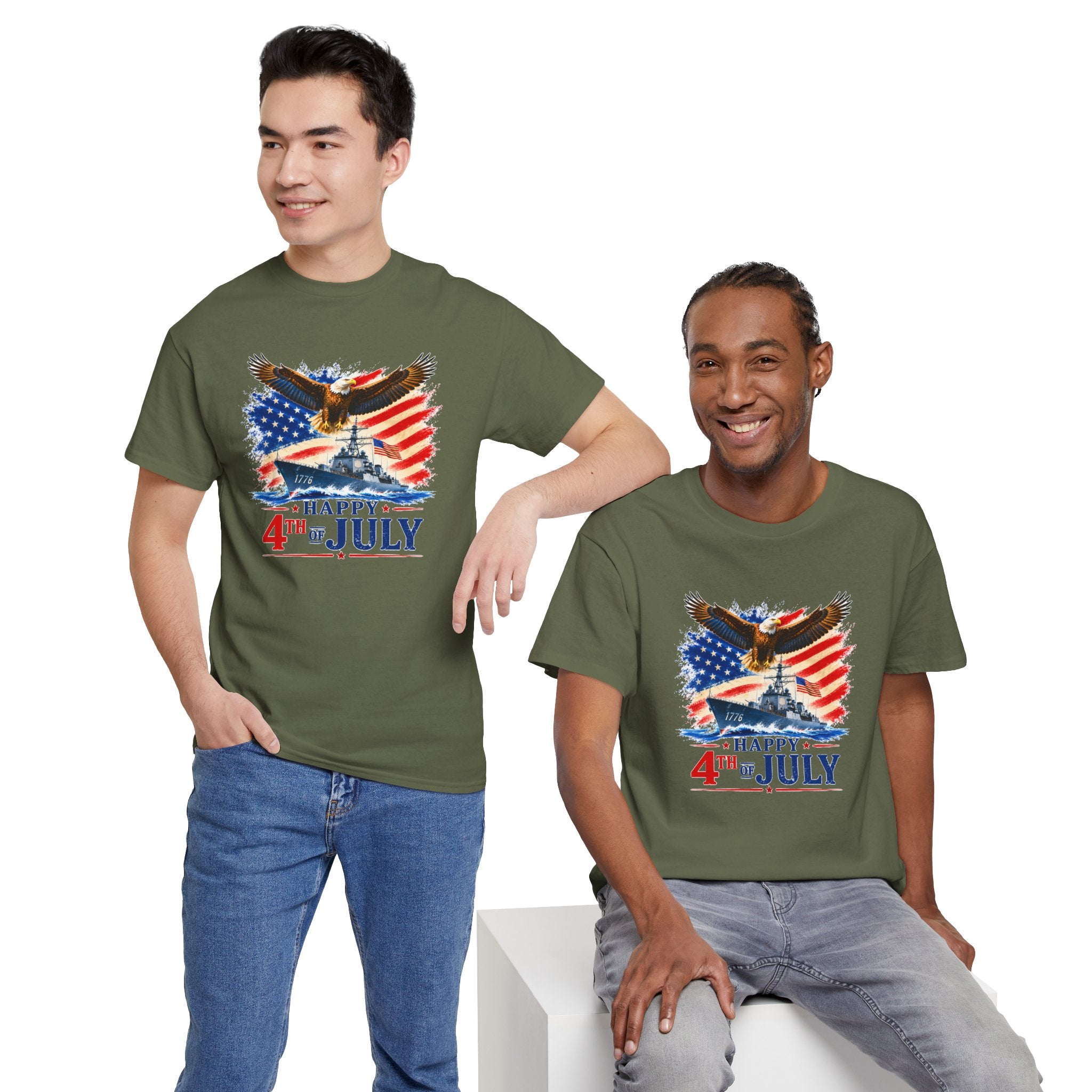 Happy 4th of July Shirt, Patriotic Eagle T-Shirt, American Flag Tee, USA Independence Day Shirt, Freedom Eagle Gift
