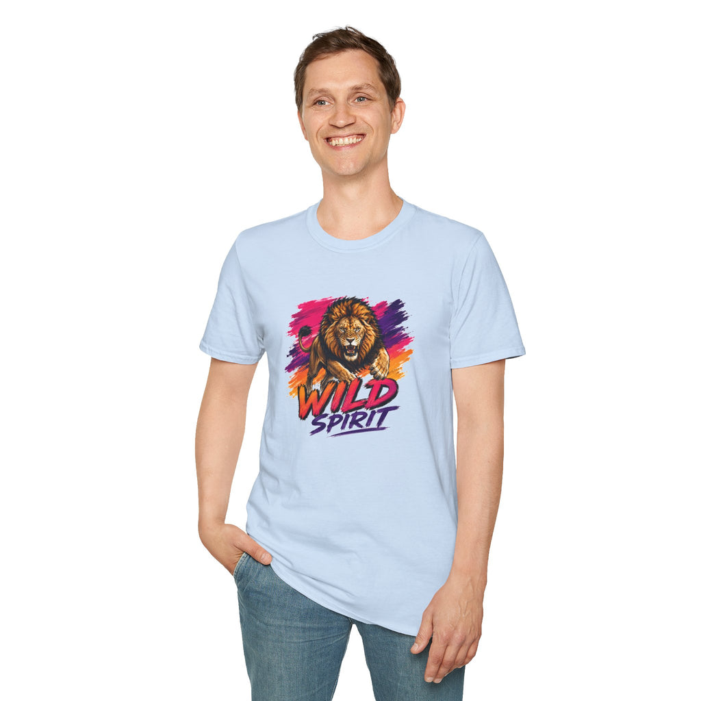 Lion T Shirt, Wild Spirit Shirt, Lion Graphic Tee, Animal Lover Shirt, Wildlife Shirt, Unisex T Shirt, Nature Gift