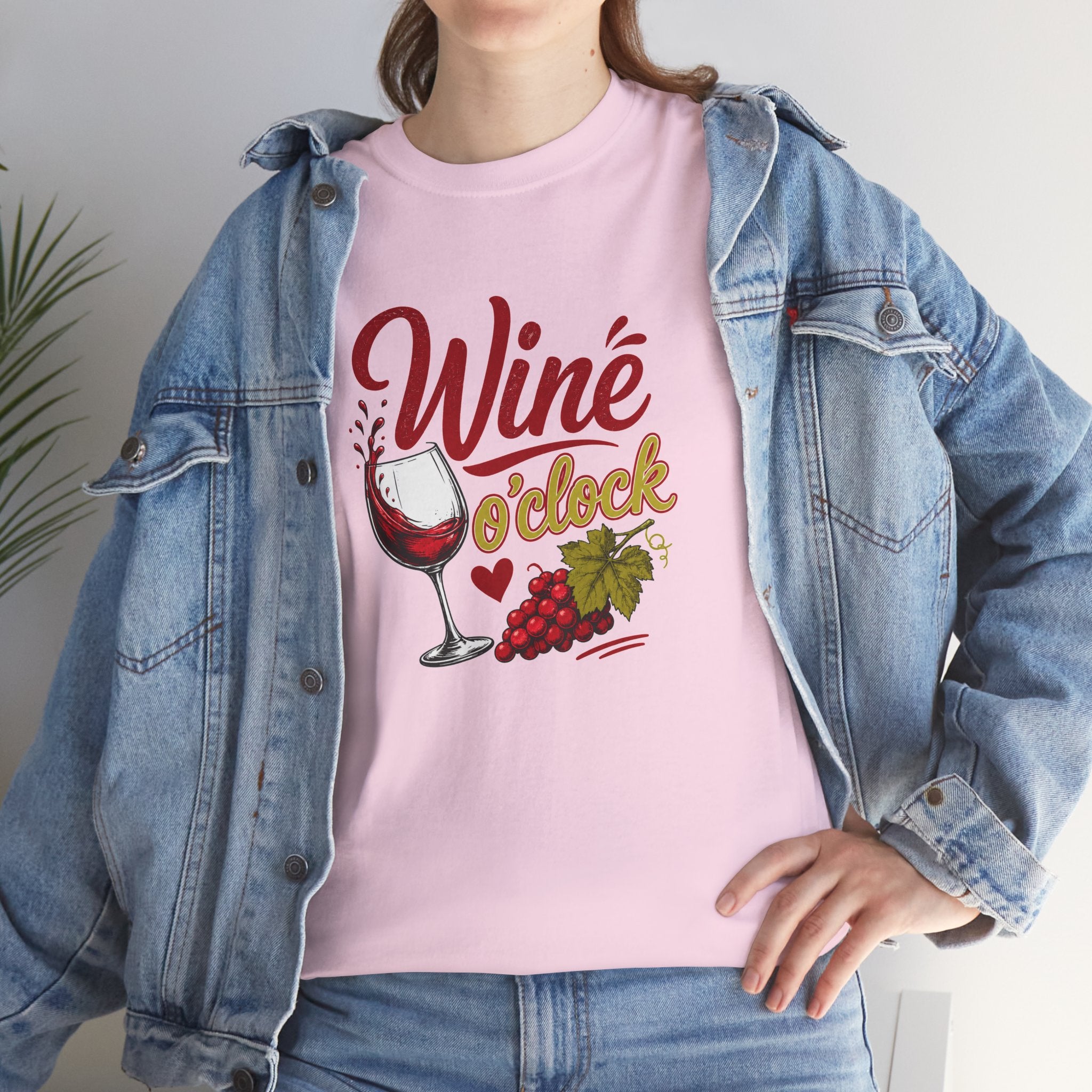 Wine T-Shirt - "Wine O'Clock" Graphic Tee for Wine Lovers