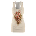 Racerback Dress - Vintage Pink Rose Bouquet Floral Print