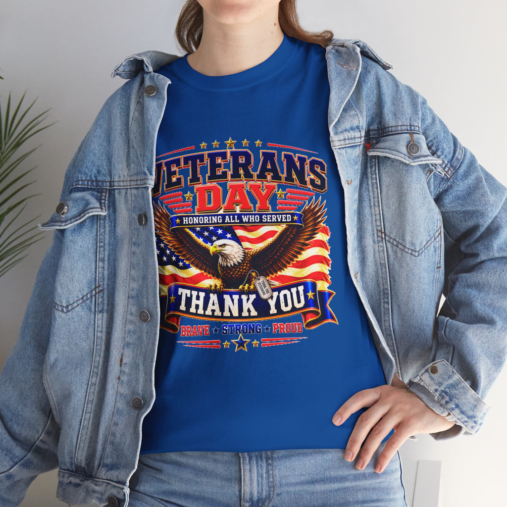 Veterans Day Eagle T-Shirt – "Thank You" Patriotic Tribute Tee
