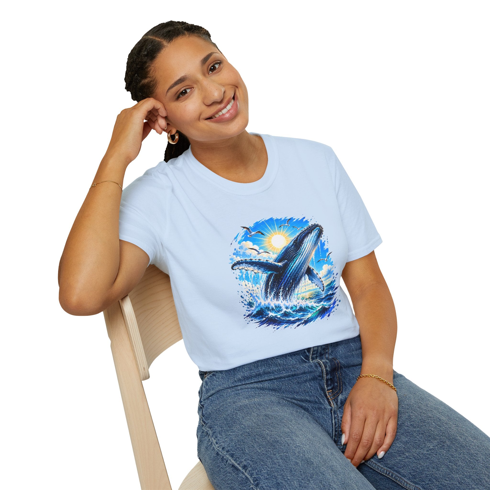 Whale Shirt, Ocean T-Shirt, Humpback Whale Shirt, Sea Life Tee, Beach Lover Gift, Ocean Lover Shirt