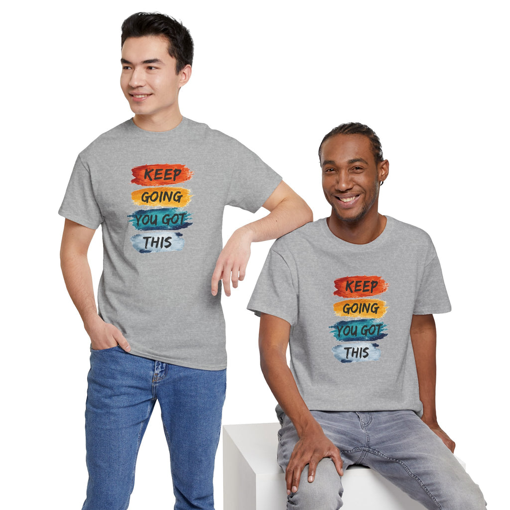 Keep Going You Got This Tee  Motivational Watercolor Brushstroke T-Shirt
