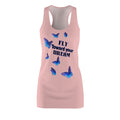 Fly Toward Your Dream Racerback Dress — Pink Butterfly Inspirational Dress