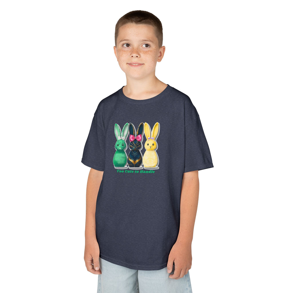 Kids Tee — Colorful Bunny Trio "You Color Me Beautiful" Easter Shirt