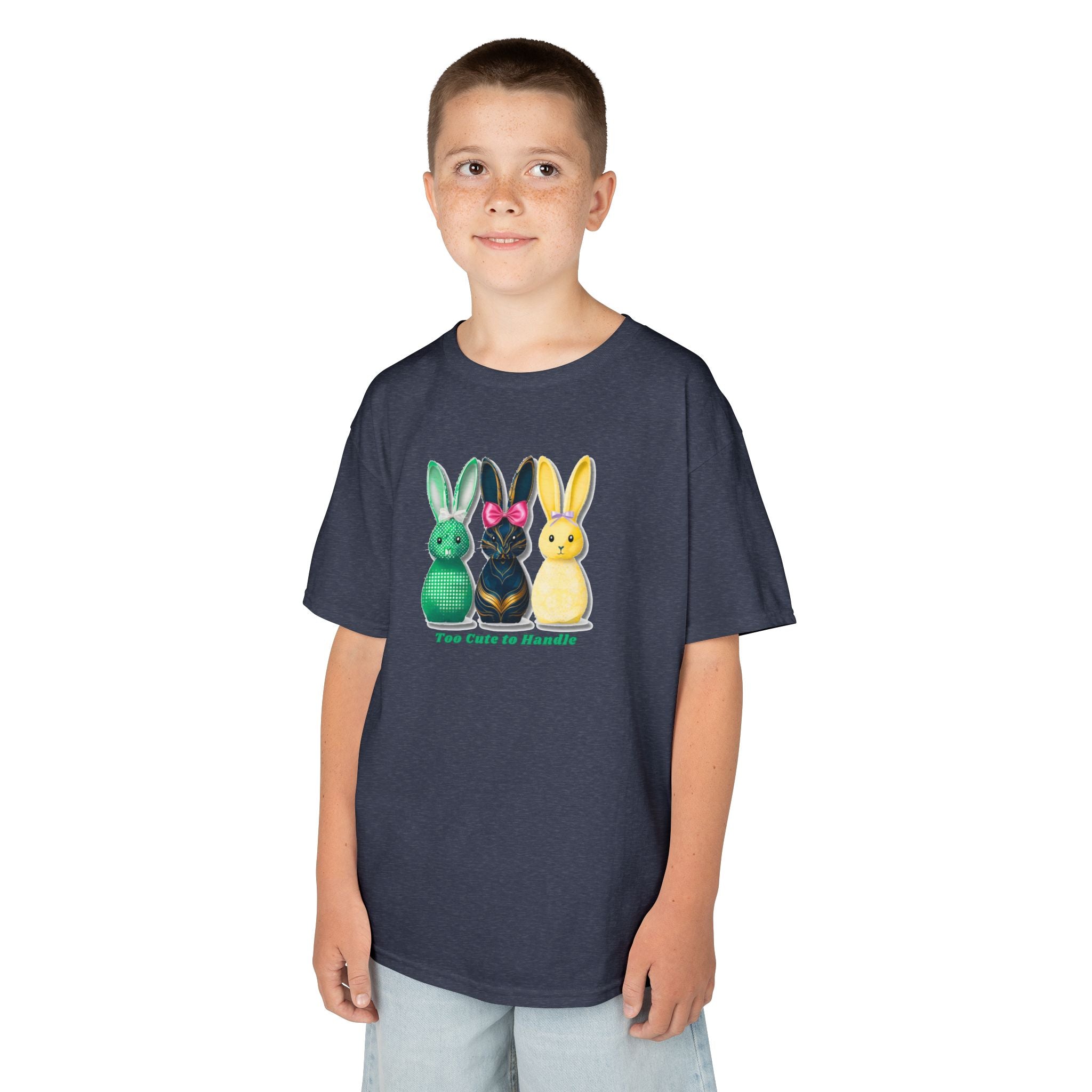 Kids Tee — Colorful Bunny Trio "You Color Me Beautiful" Easter Shirt