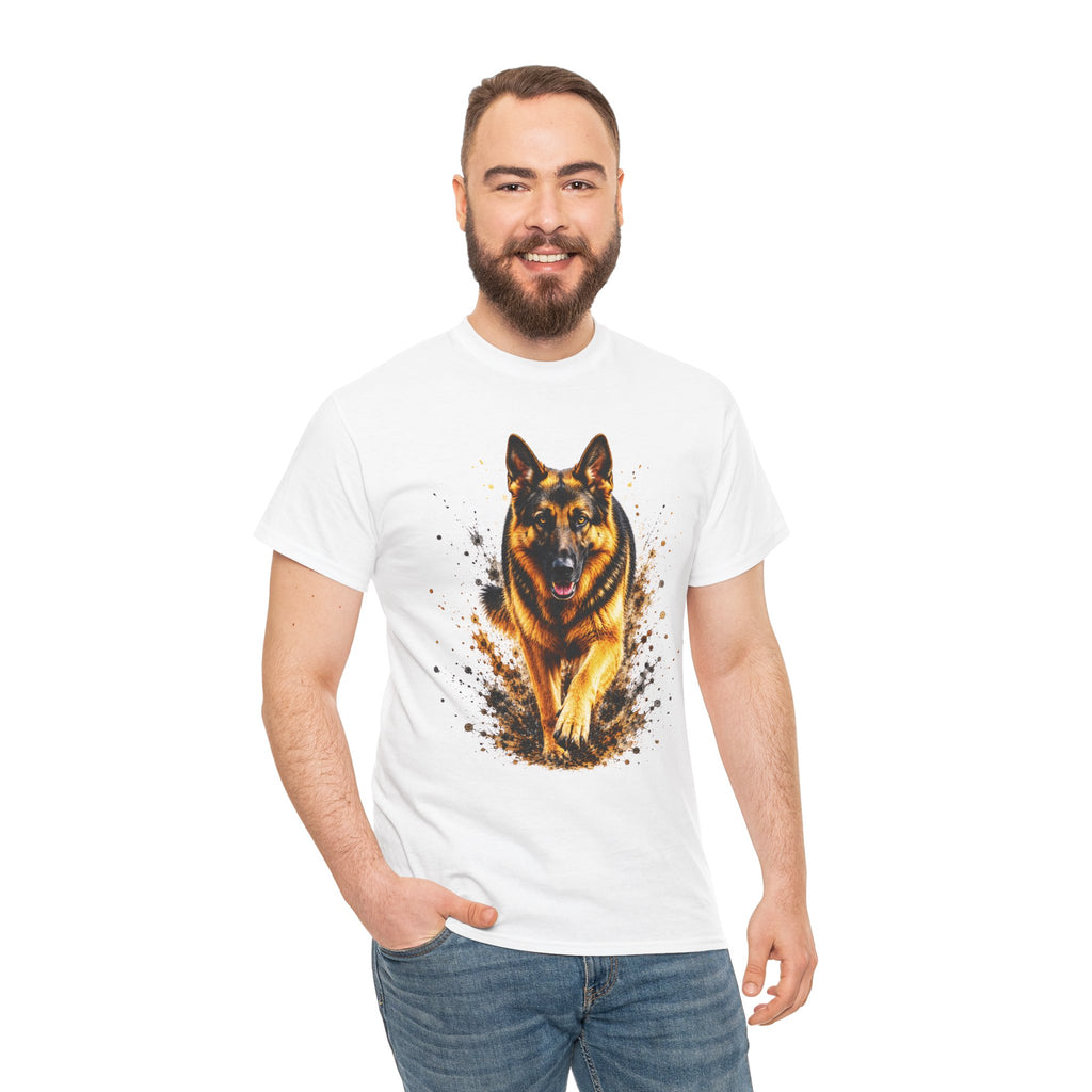German Shepherd Running T-Shirt, German Shepherd Graphic Tee, Dog Lover Shirt, Unisex German Shepherd Tee, Gift for Dog Owner, K9 Animal Shirt