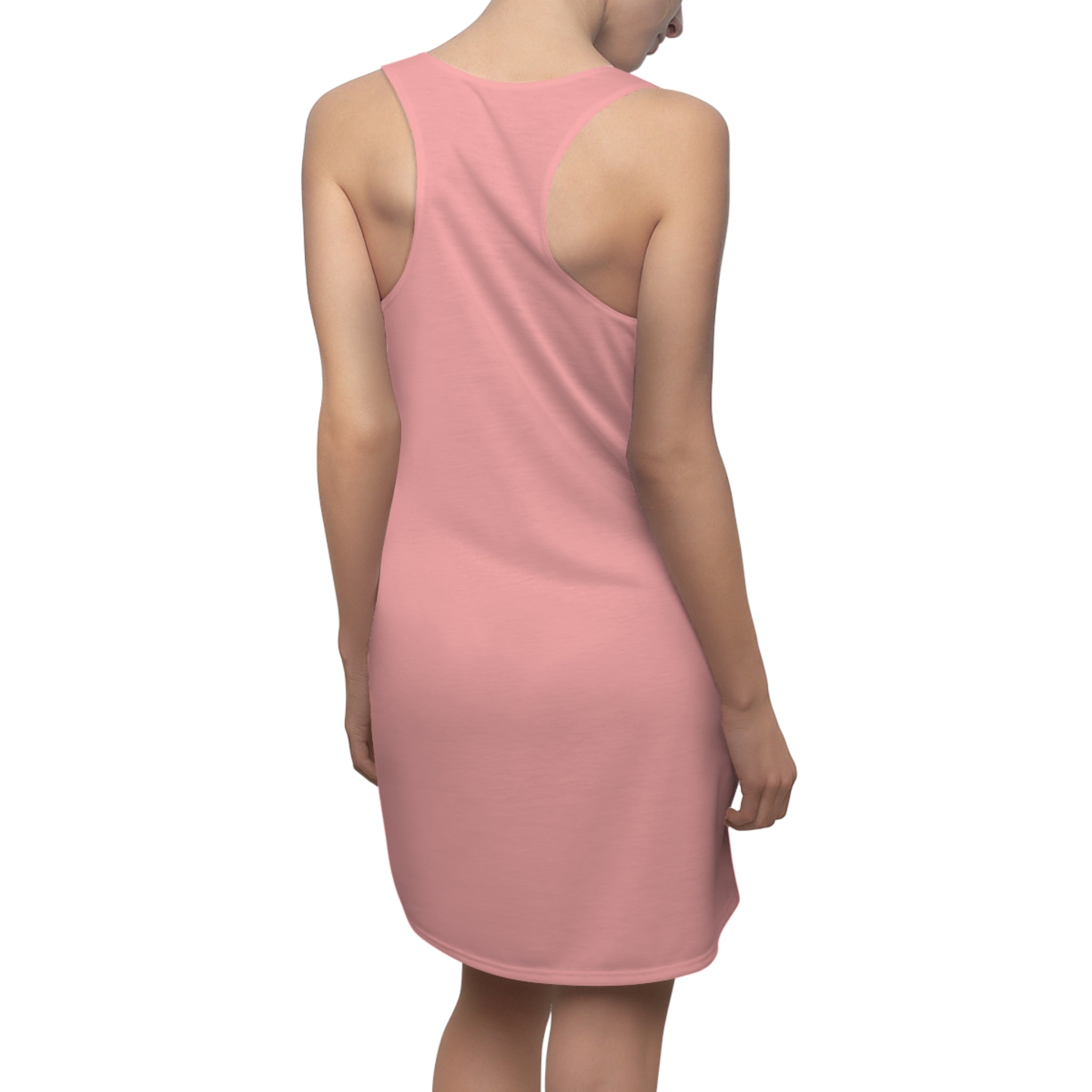 Tropical Sea Turtle Racerback Dress — Sunset Hibiscus Beach Print