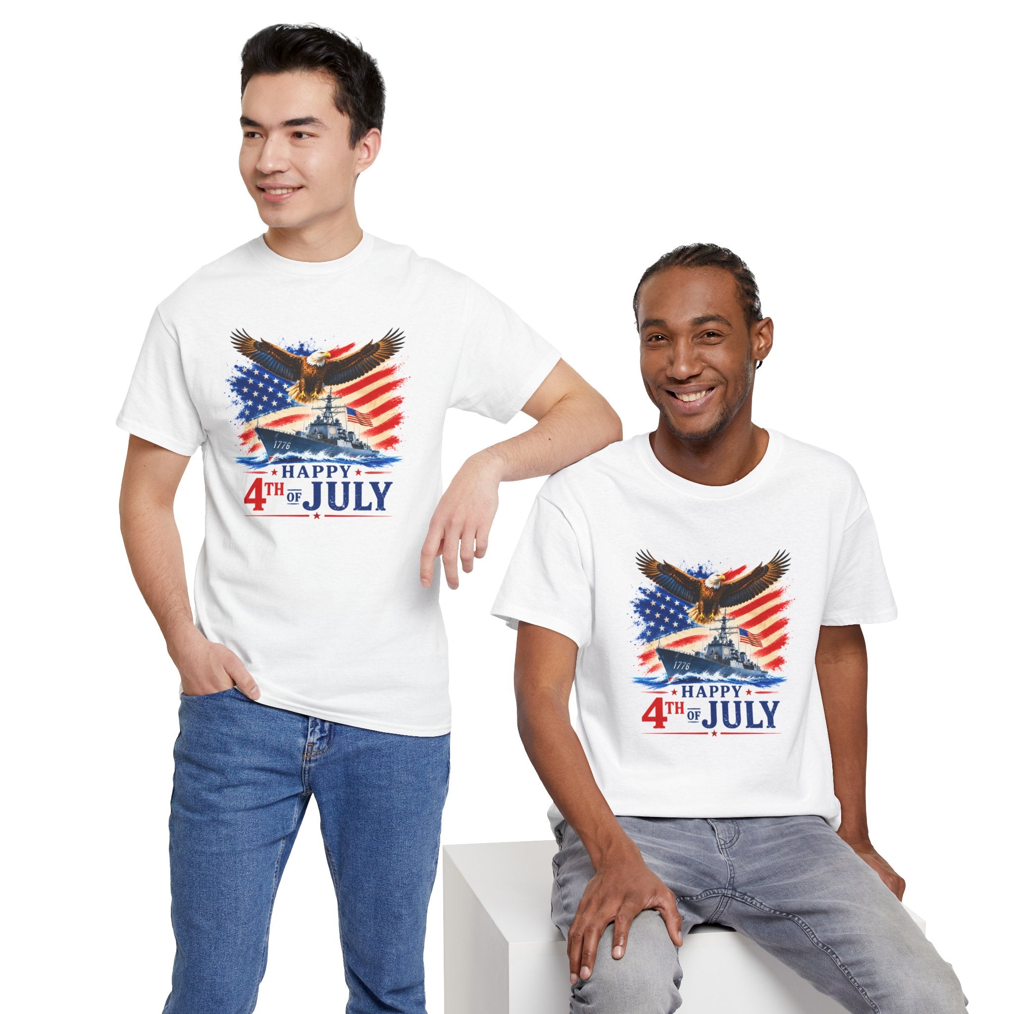 Happy 4th of July Shirt, Patriotic Eagle T-Shirt, American Flag Tee, USA Independence Day Shirt, Freedom Eagle Gift