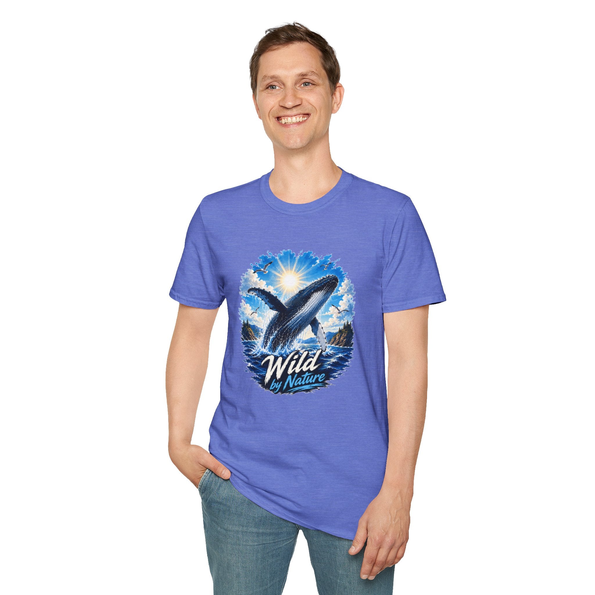 Whale T-Shirt, Ocean Whale Graphic Tee, Wild Nature Shirt, Ocean Lover Gift