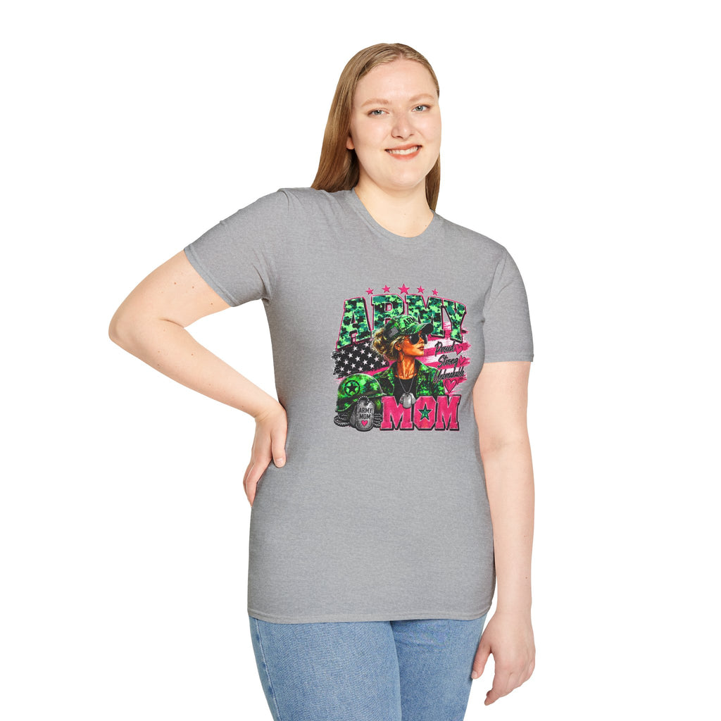 Army Mom Shirt, Military Mom T-Shirt, Army Proud Shirt, Patriotic Mom Gift, Veteran Mom Gift