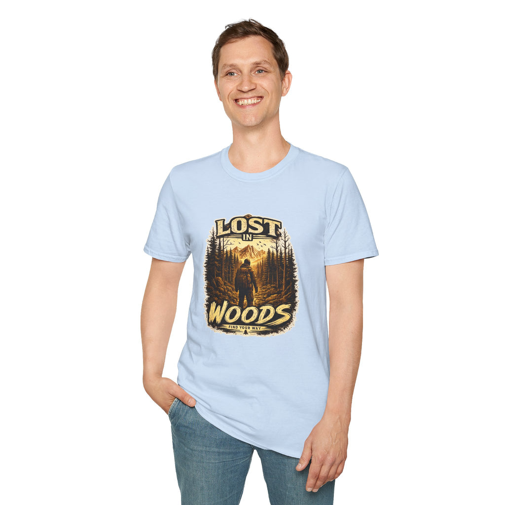 Lost in Woods Shirt | Vintage Forest Graphic Tee | Hiking Nature T-Shirt