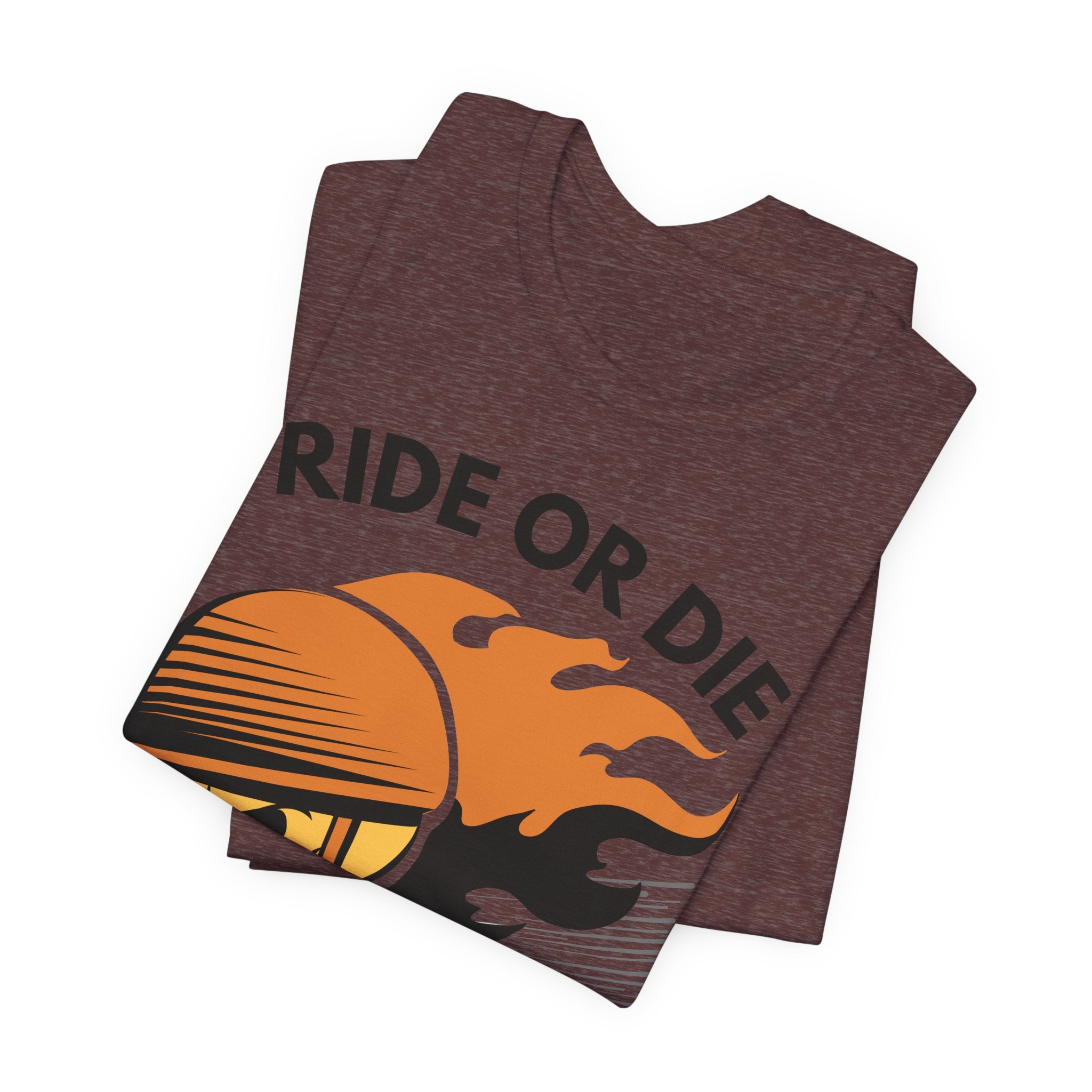 Ride or Die Skull Helmet T-Shirt | Biker Graphic Tee for Men | Vintage Motorcycle Shirt