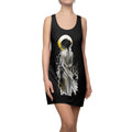 Boho Aesthetic Dress | Minimalist Female Art T-Shirt Dress